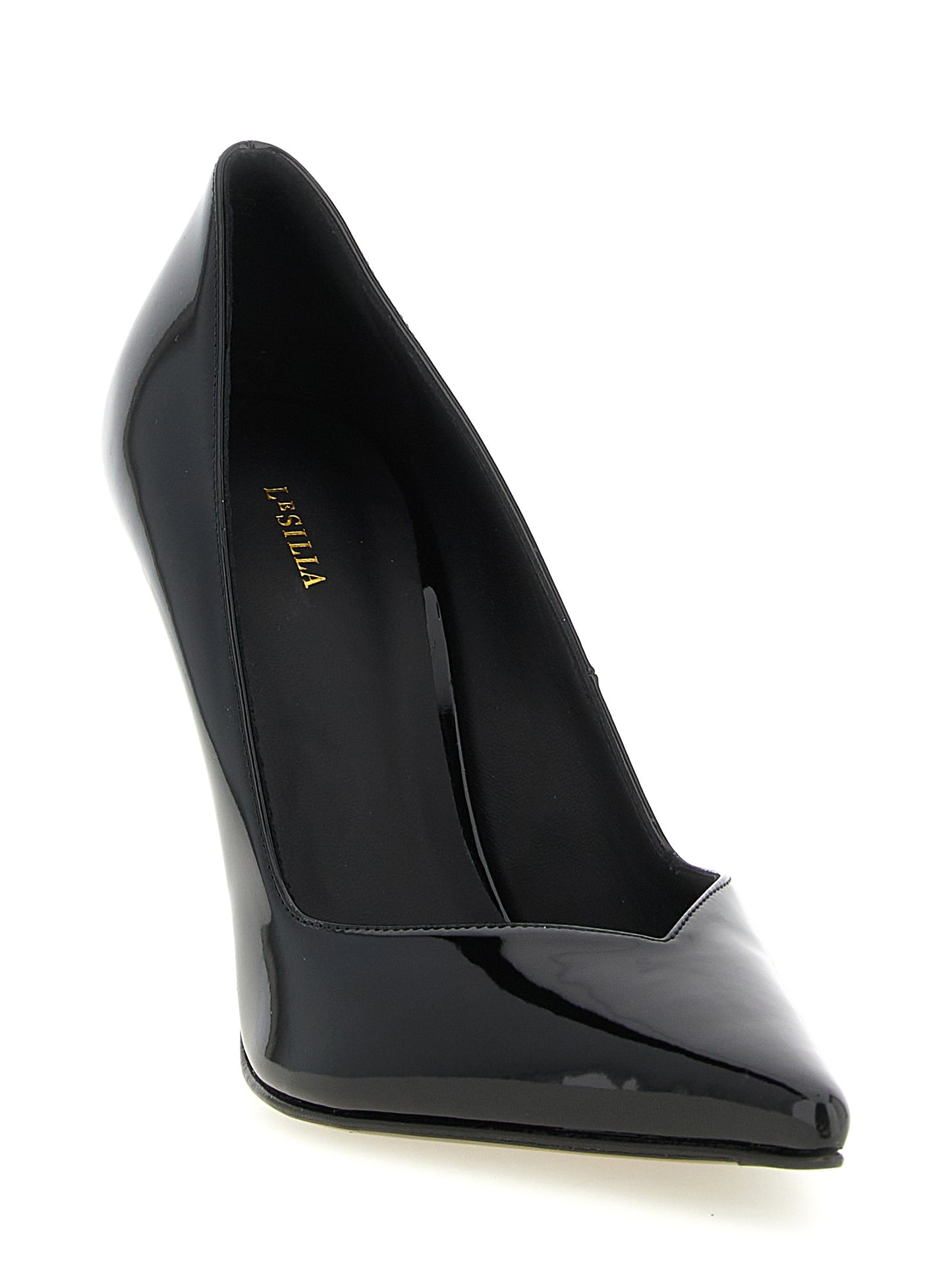 Black Polyethylene High Heel Pumps