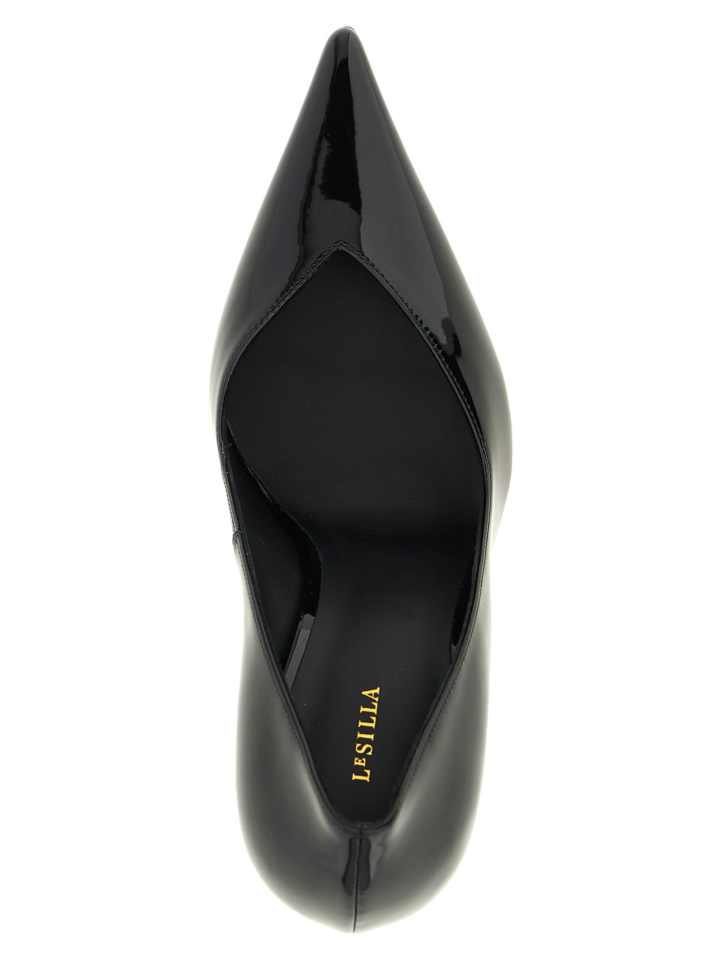 Black Polyethylene High Heel Pumps