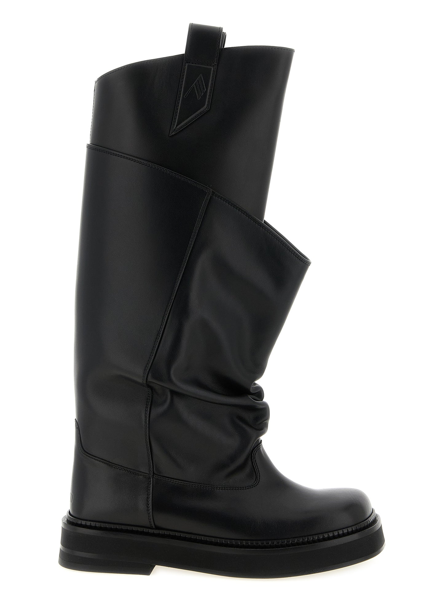 Black Calfskin Over The Knee