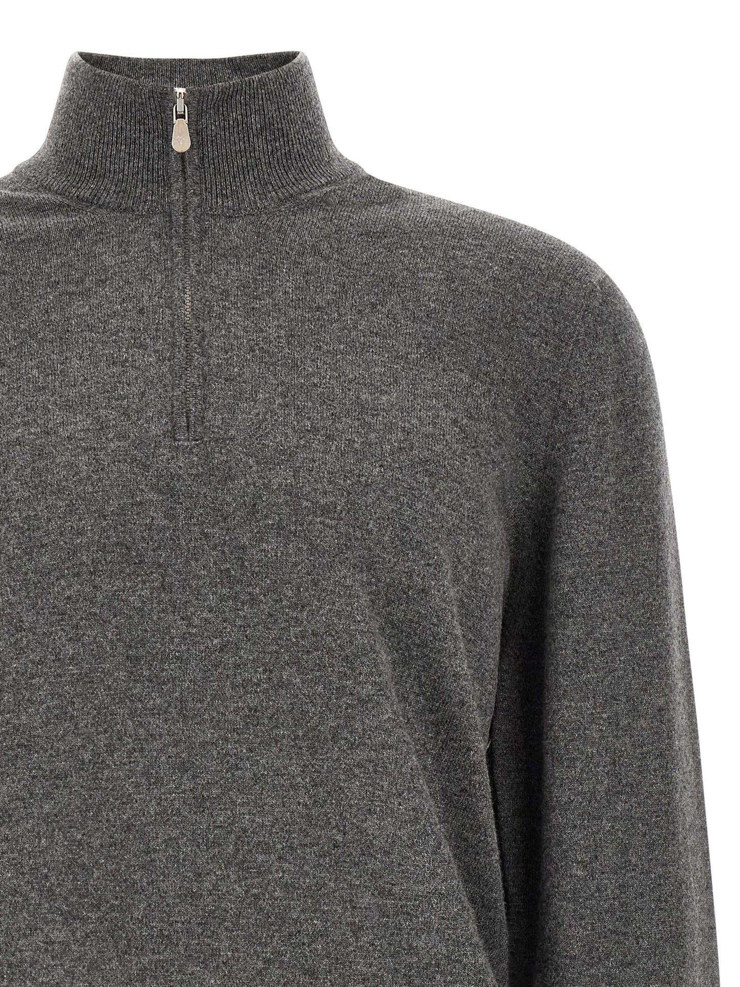Gray Cashmere Cardigan
