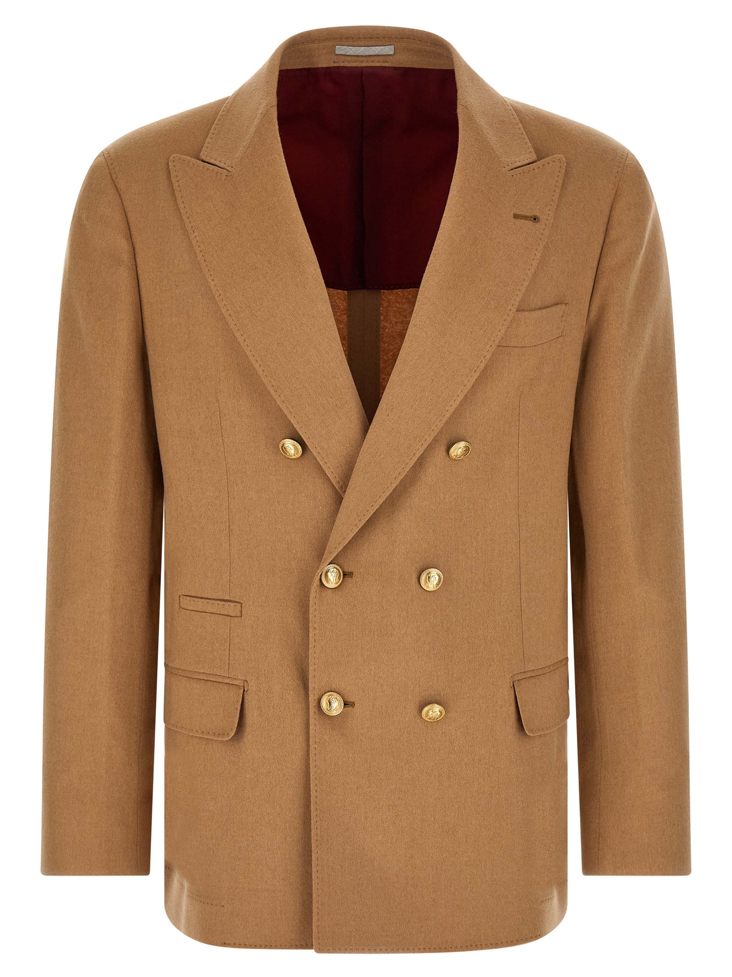 Beige Camel Hair Blazer