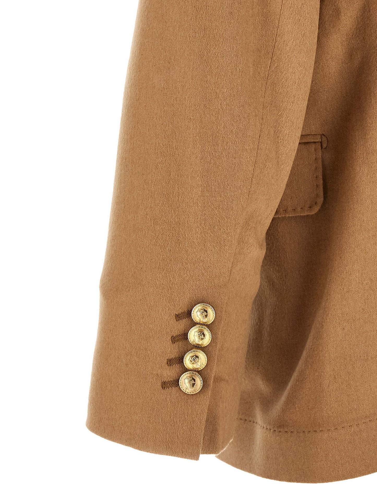 Beige Camel Hair Blazer