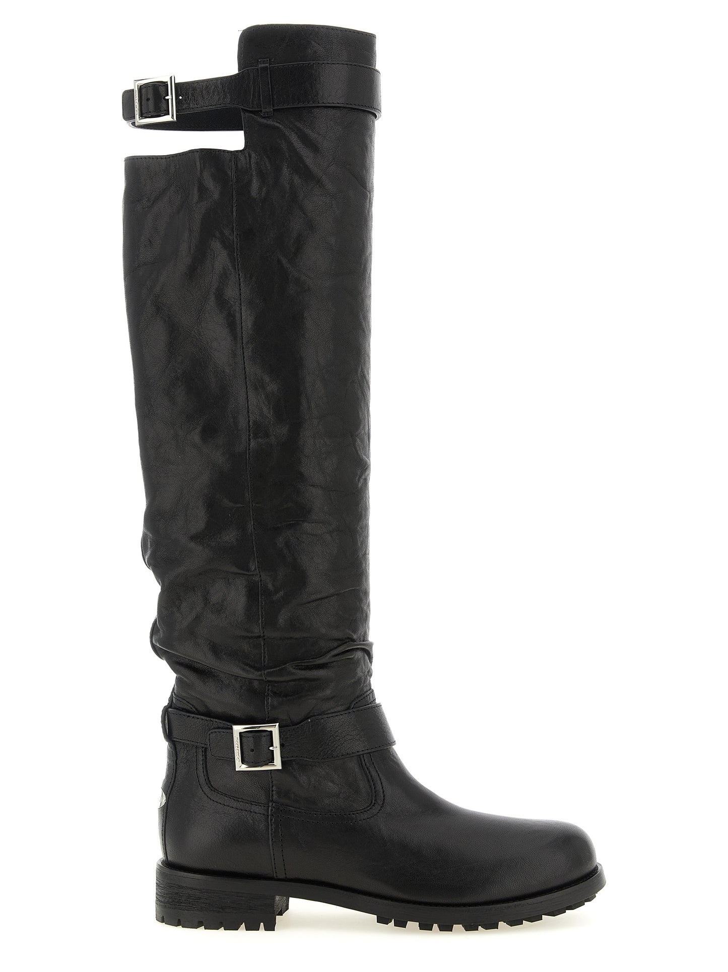 Black Leather Over The Knee