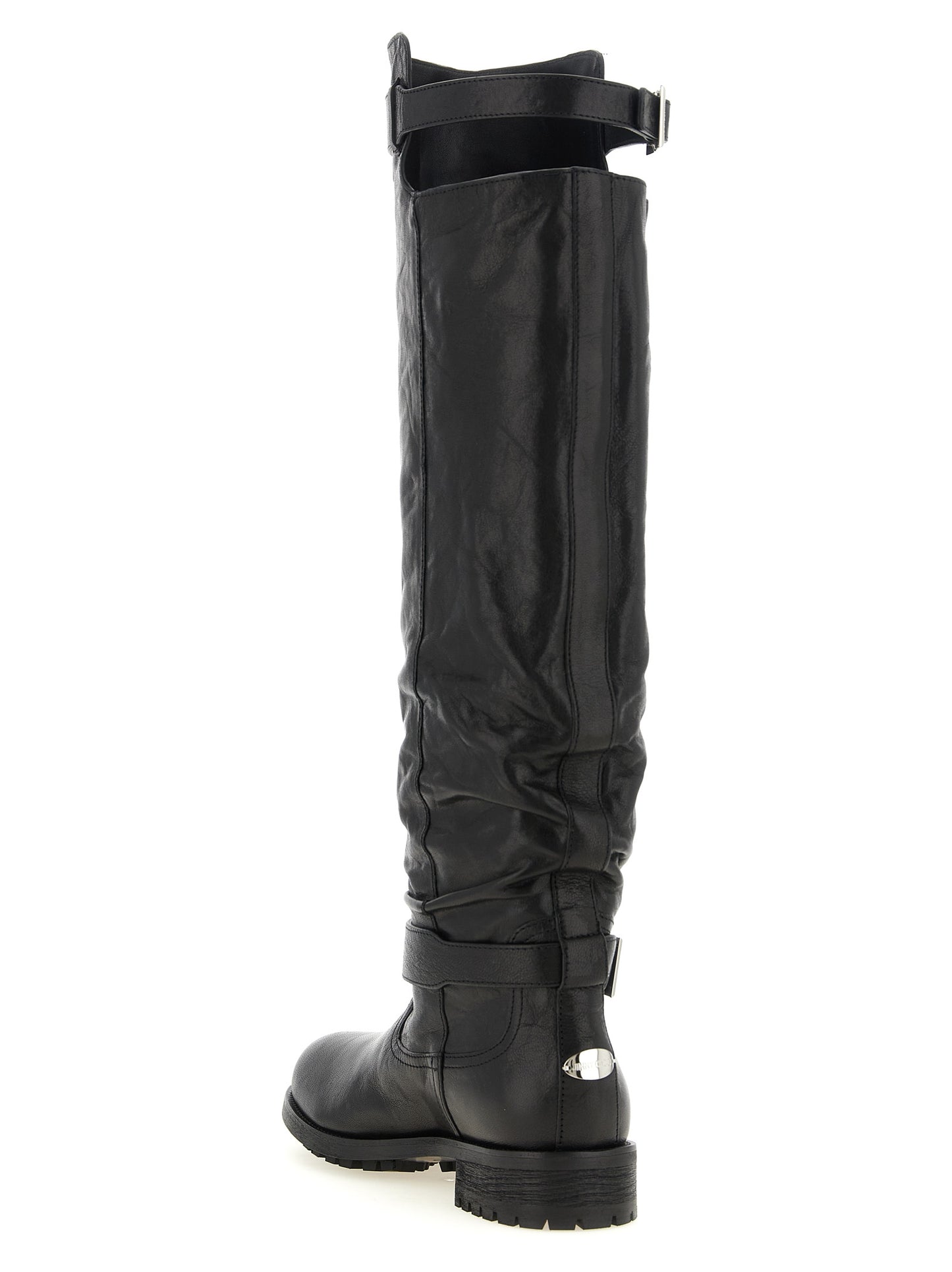 Black Leather Over The Knee