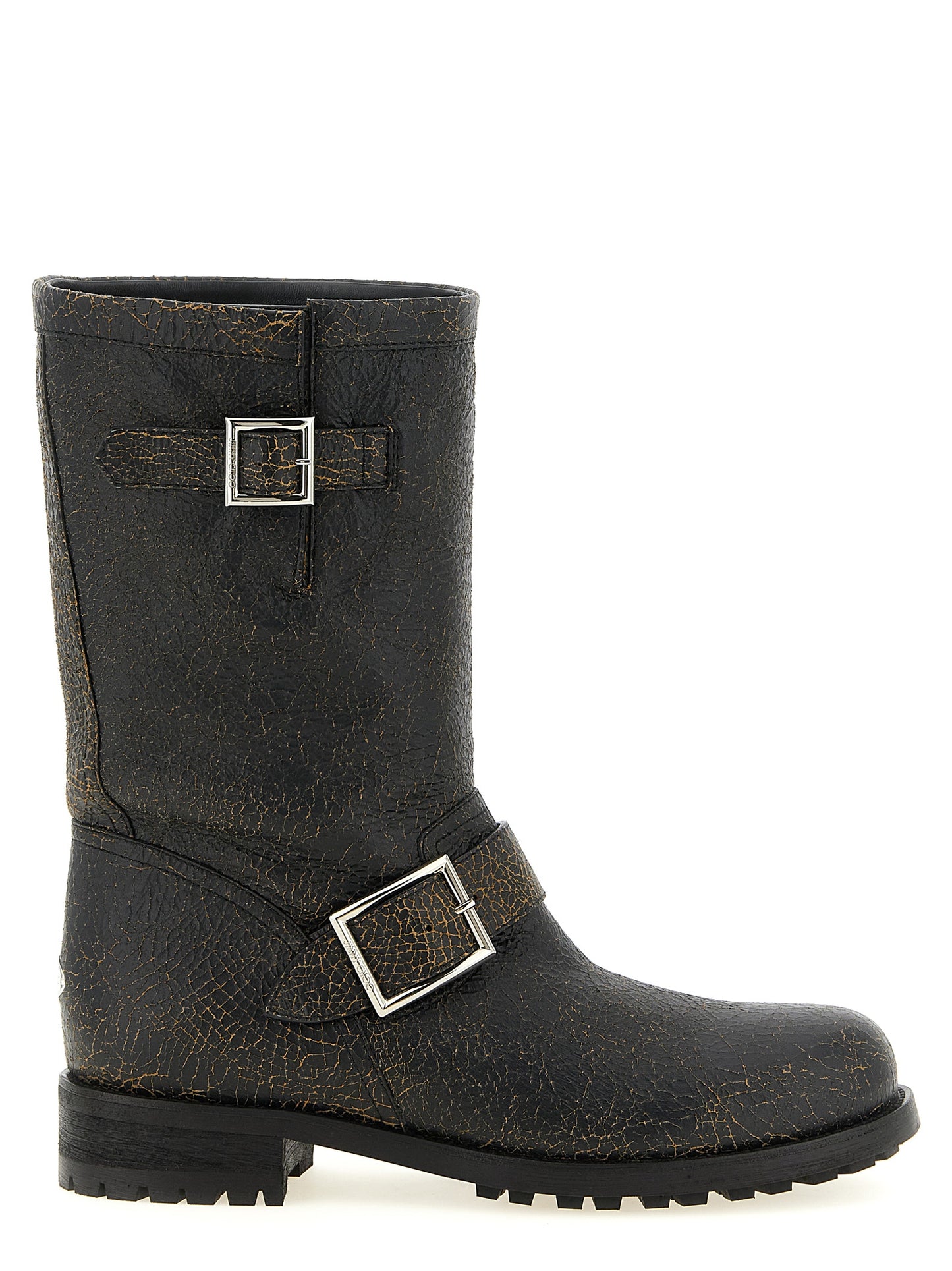 Black Leather Ankle Boots