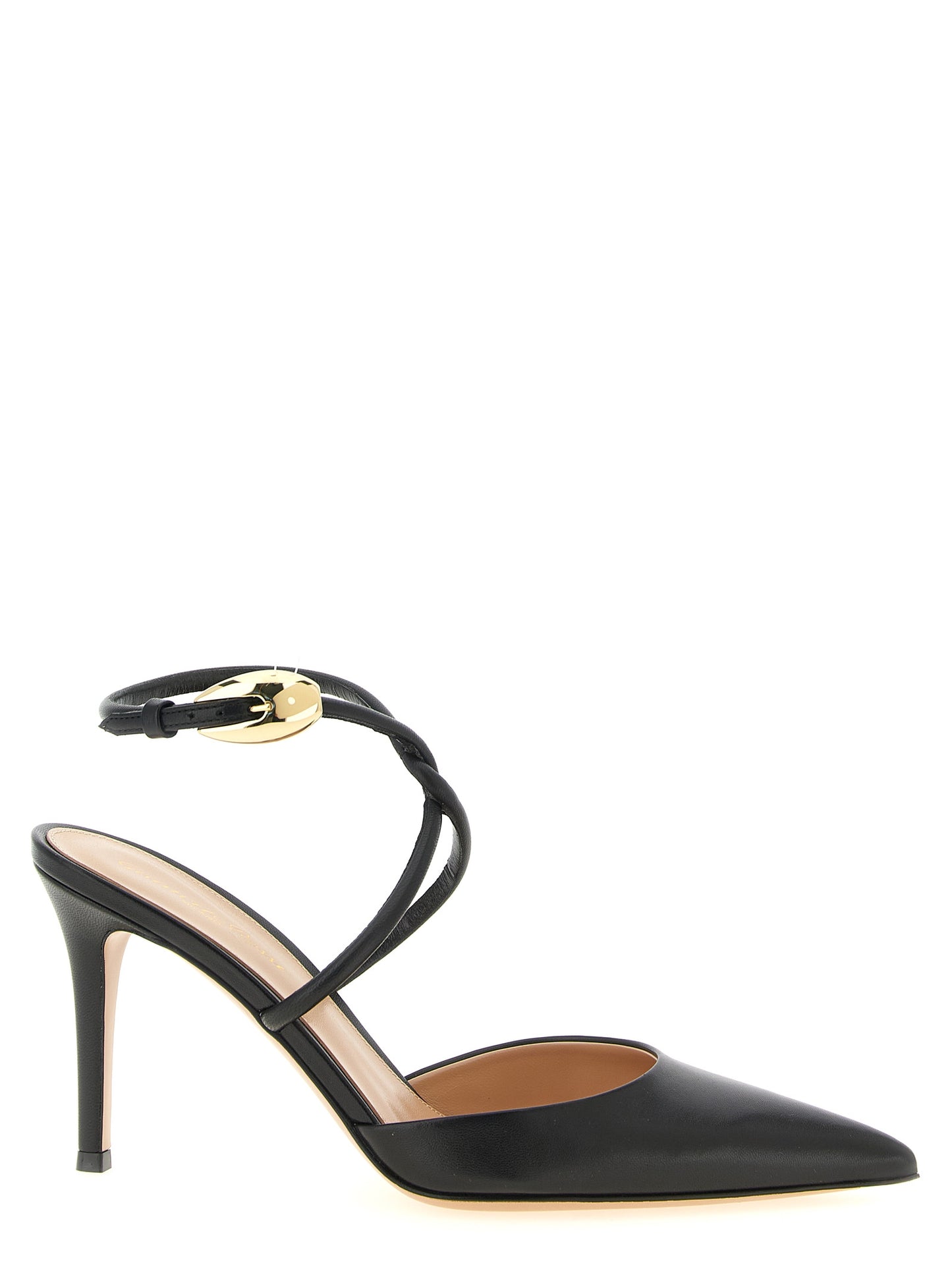 Black Lamb Leather High Heel Pumps