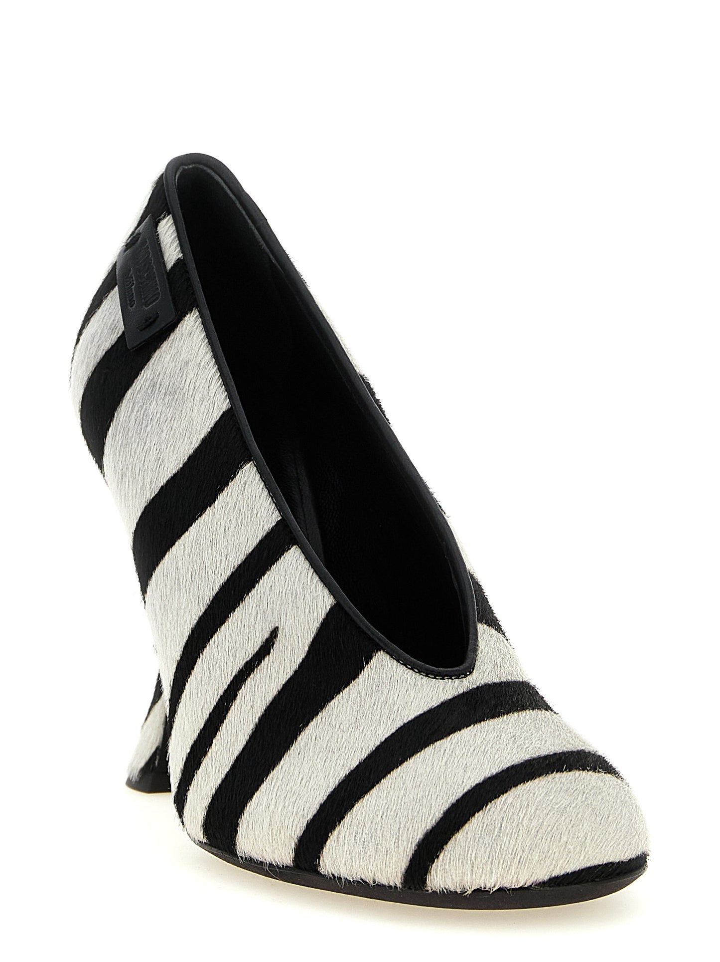 Bicolor Calfskin High Heel Pumps