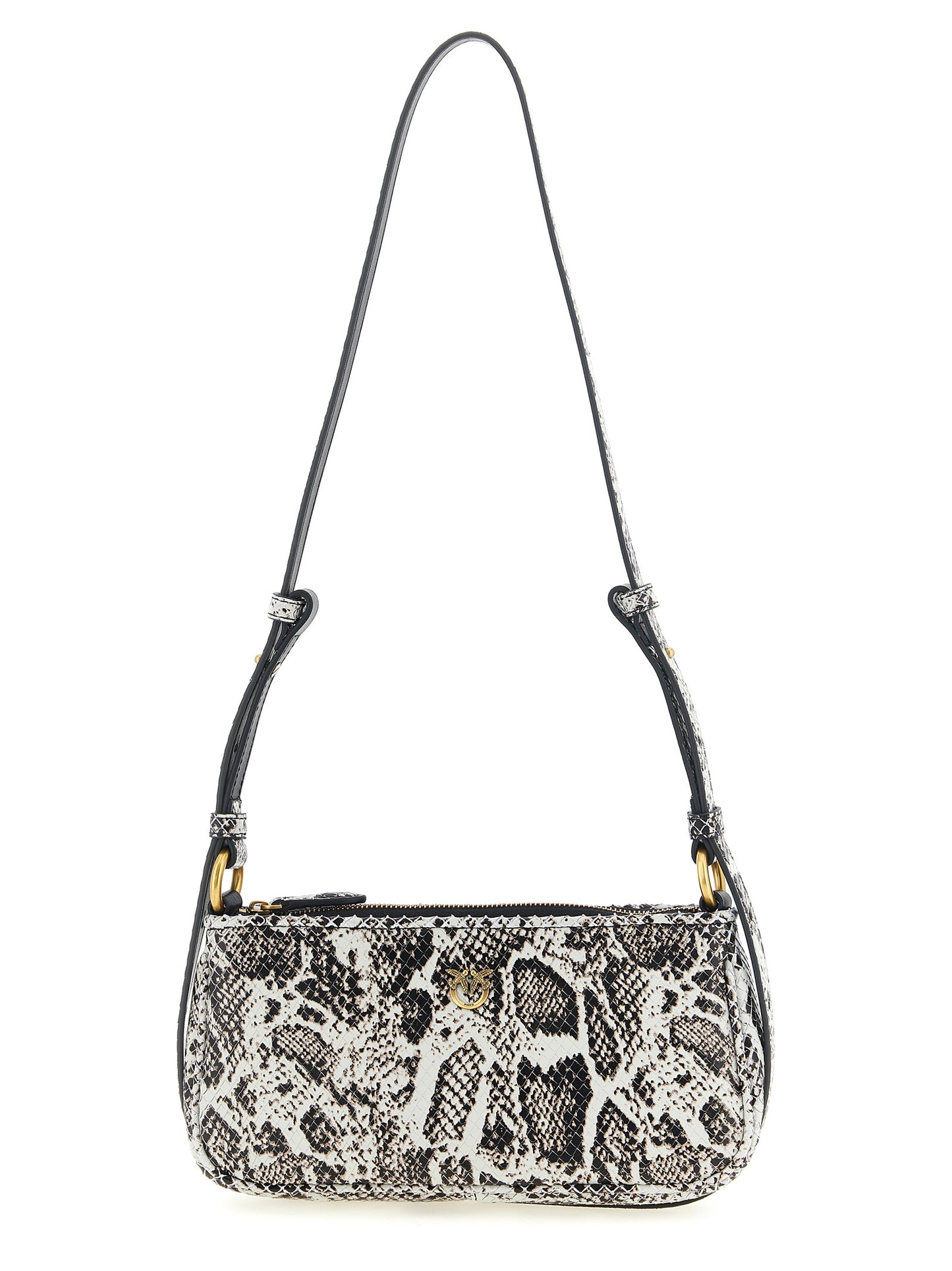 Gray Calfskin Crossbody Bag