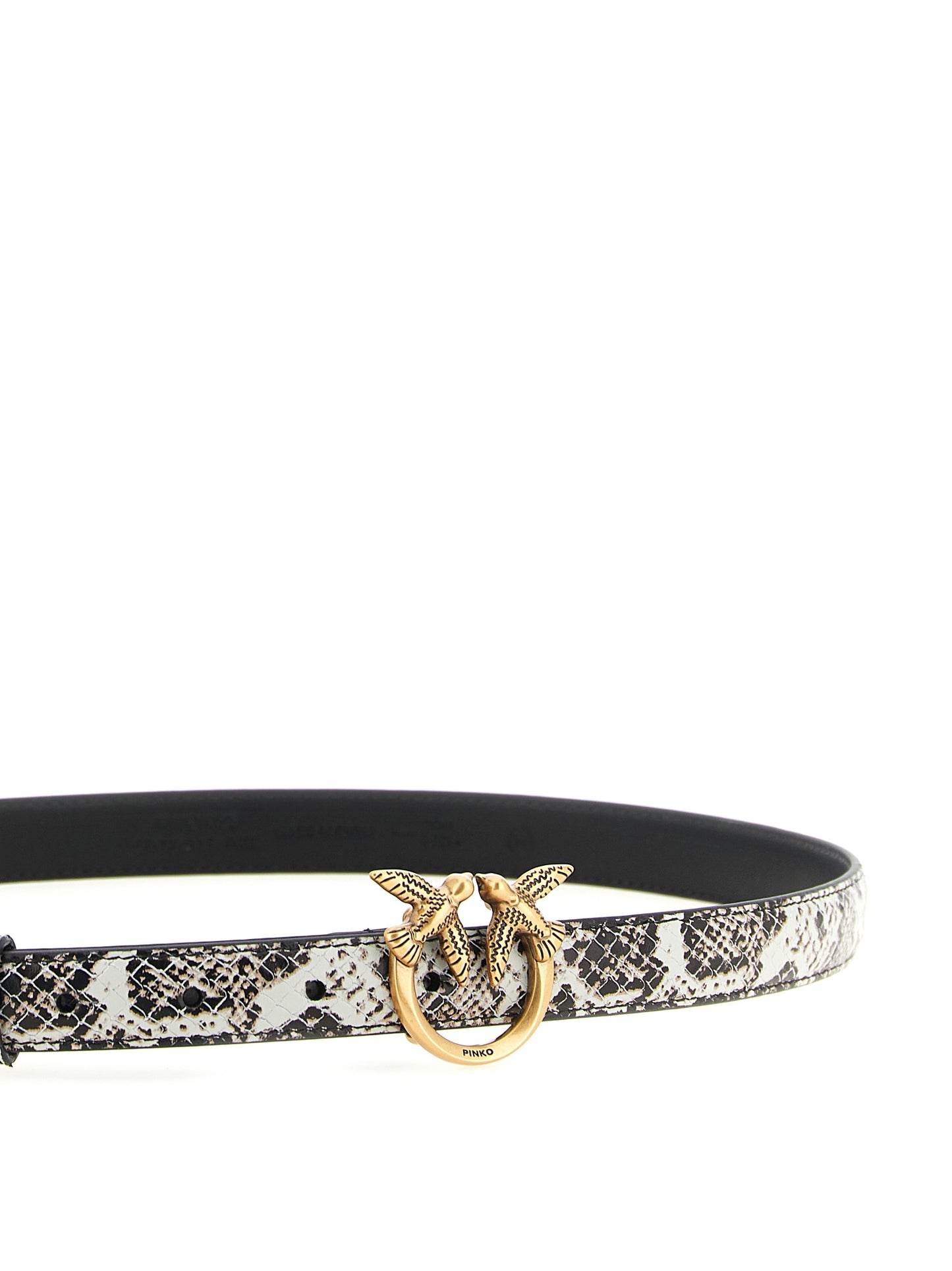 Gray Calfskin Thin Belt