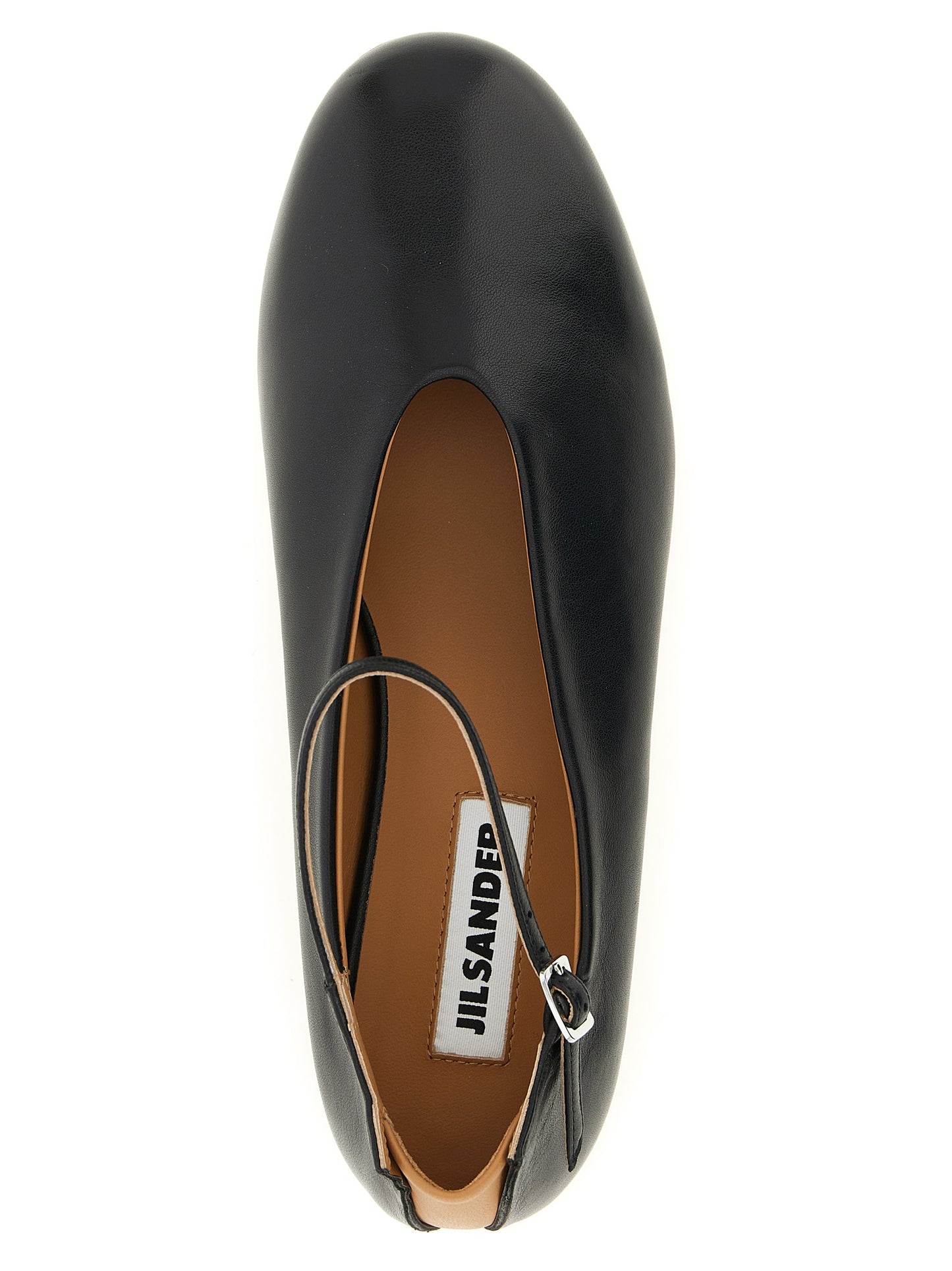 Black Calfskin Ballet Flats