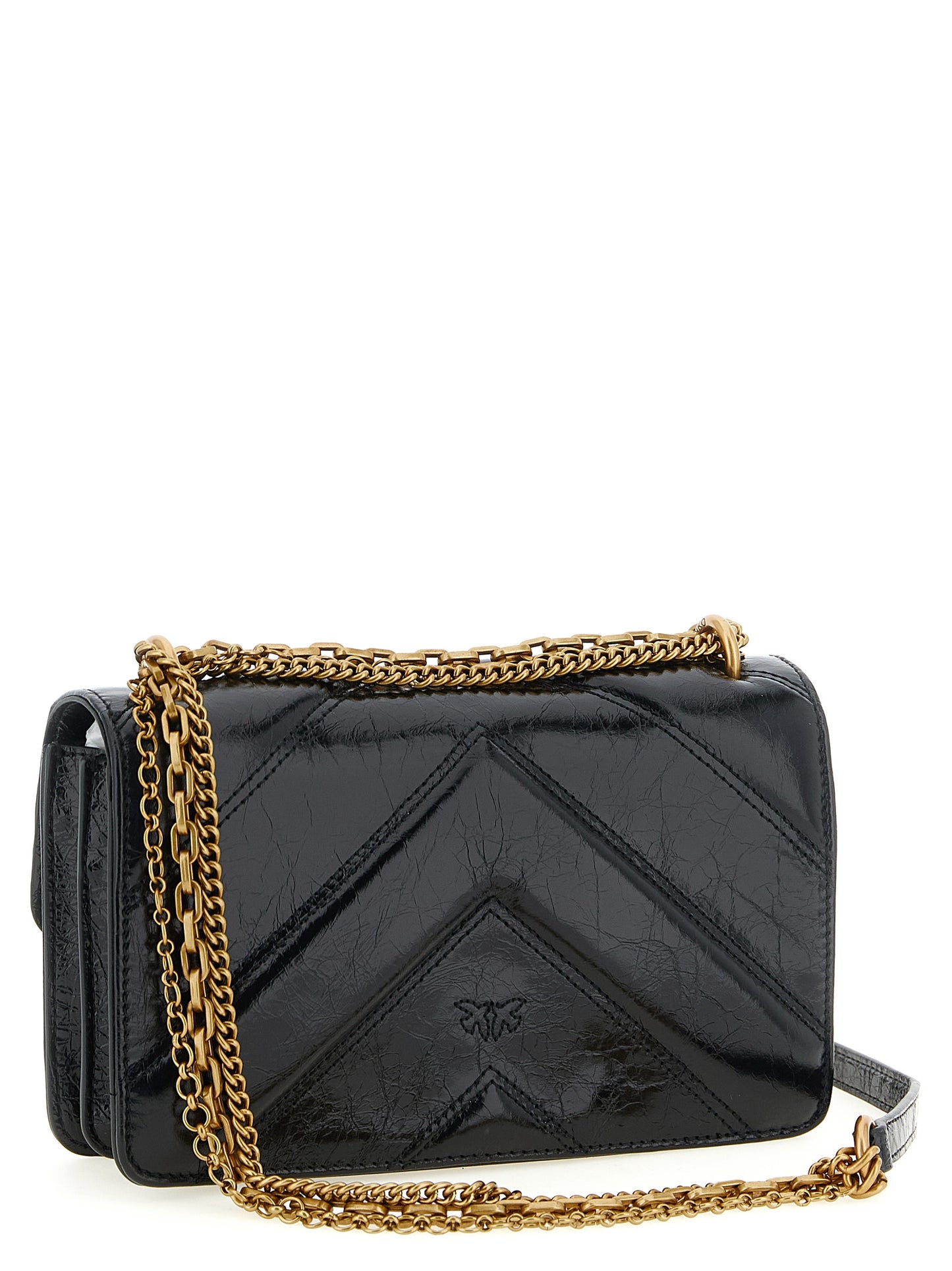 Black Calfskin Crossbody Bag