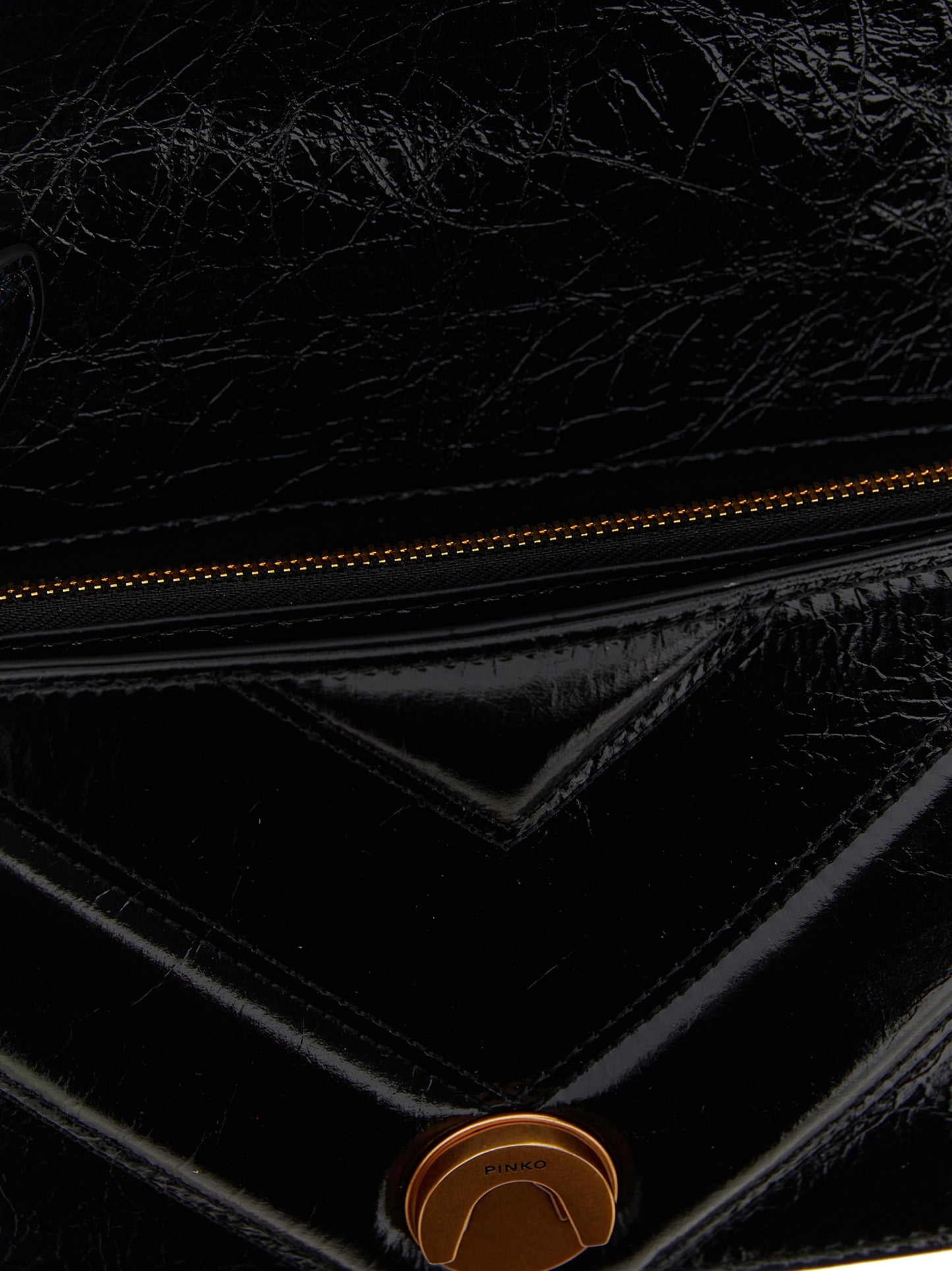 Black Calfskin Crossbody Bag