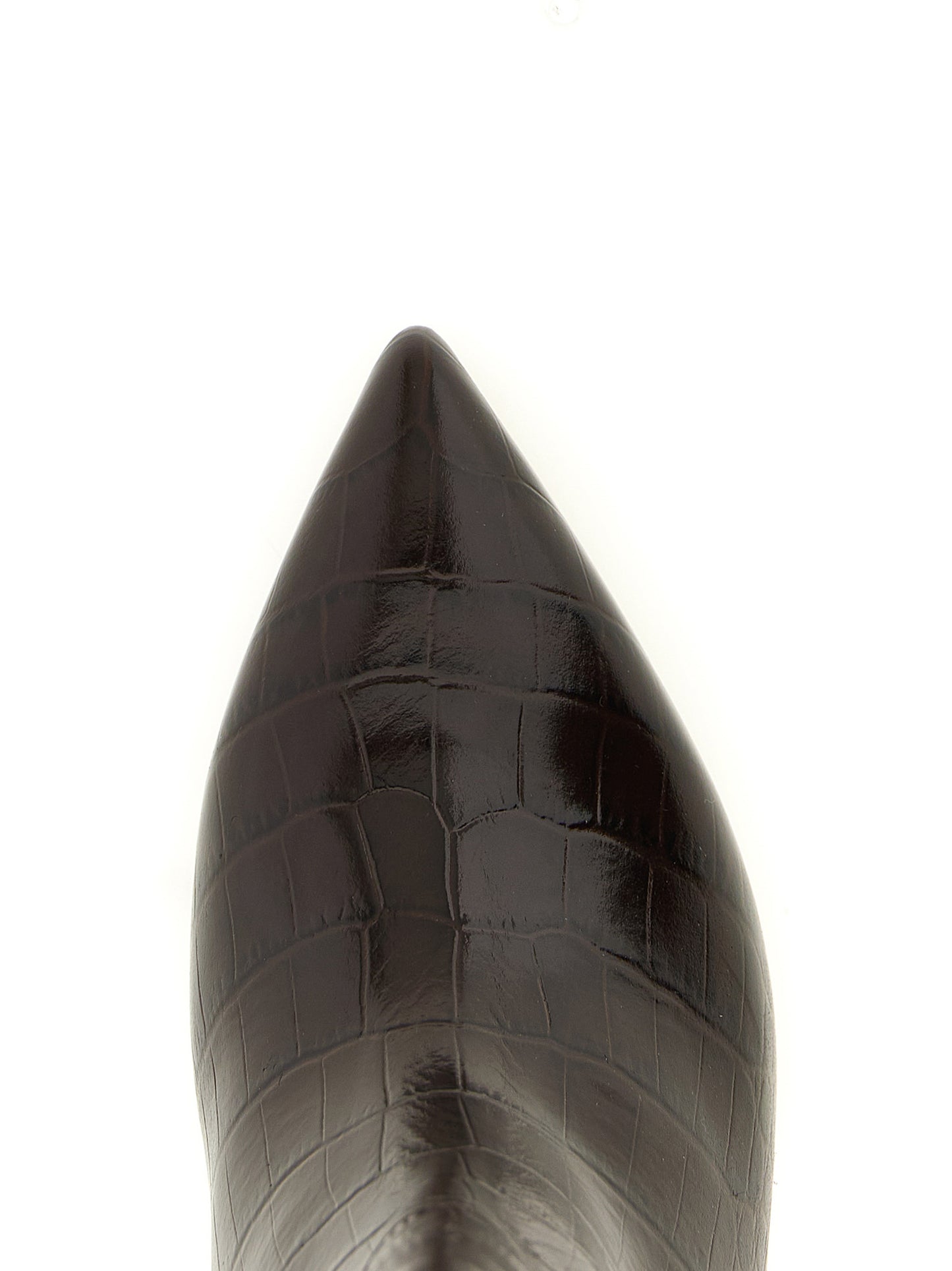 Brown Calfskin Over The Knee