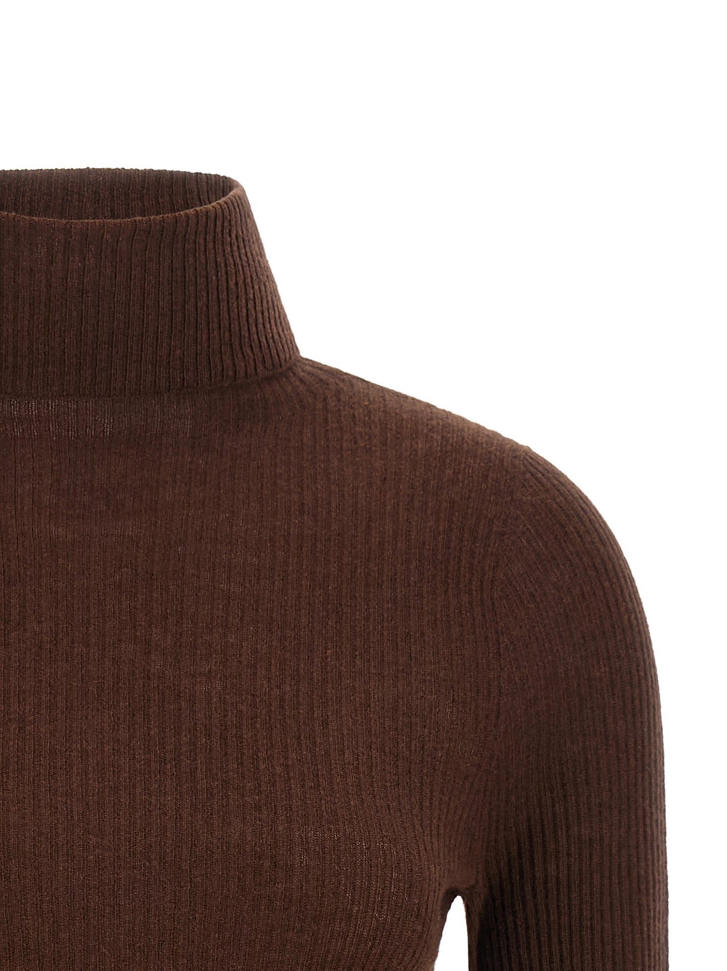 Brown Virgin Wool Cardigan