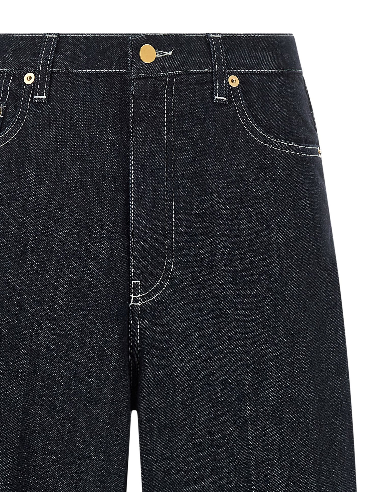 Blue Cotton Jeans Denim