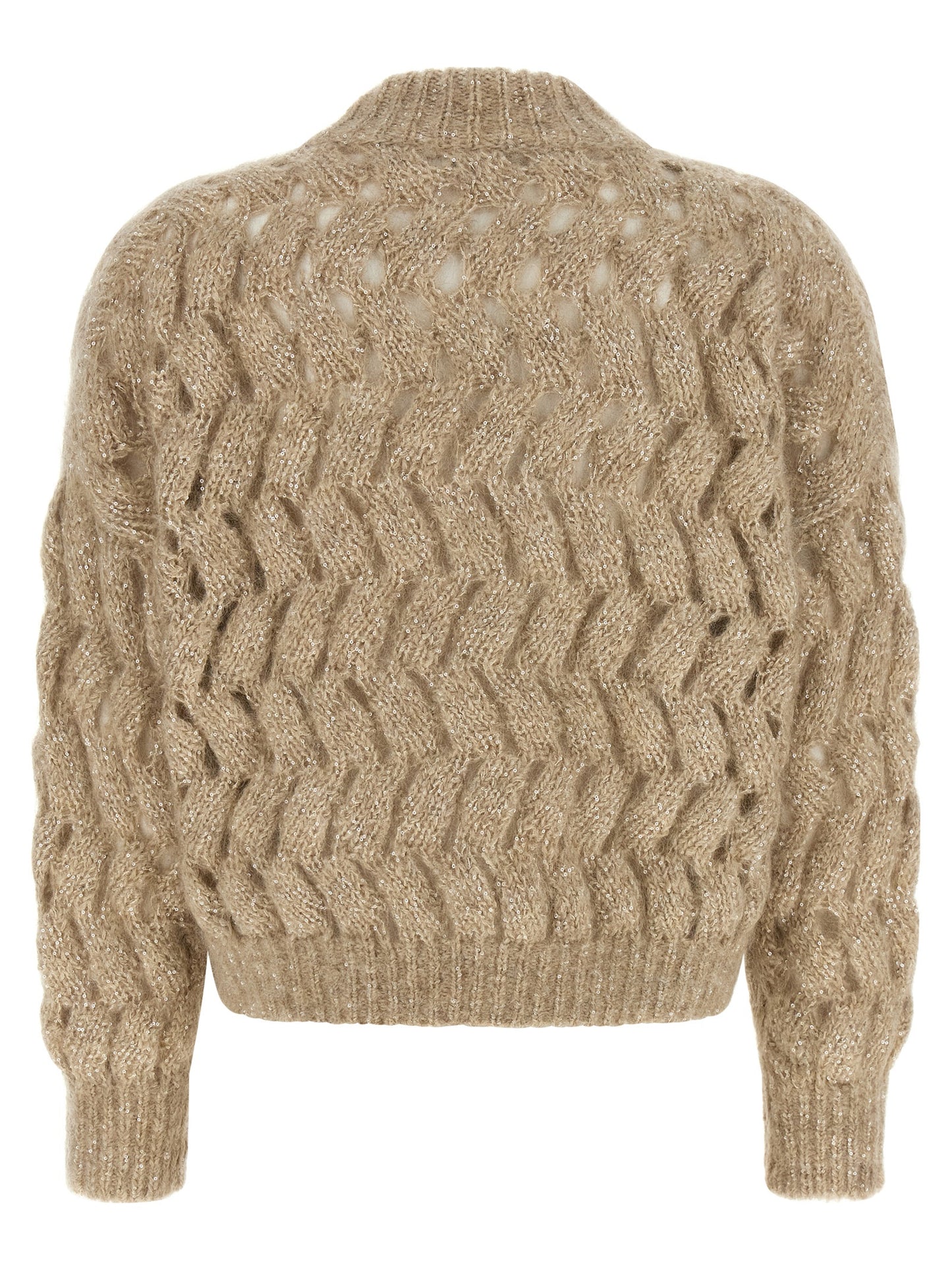 Beige Wool Cardigan