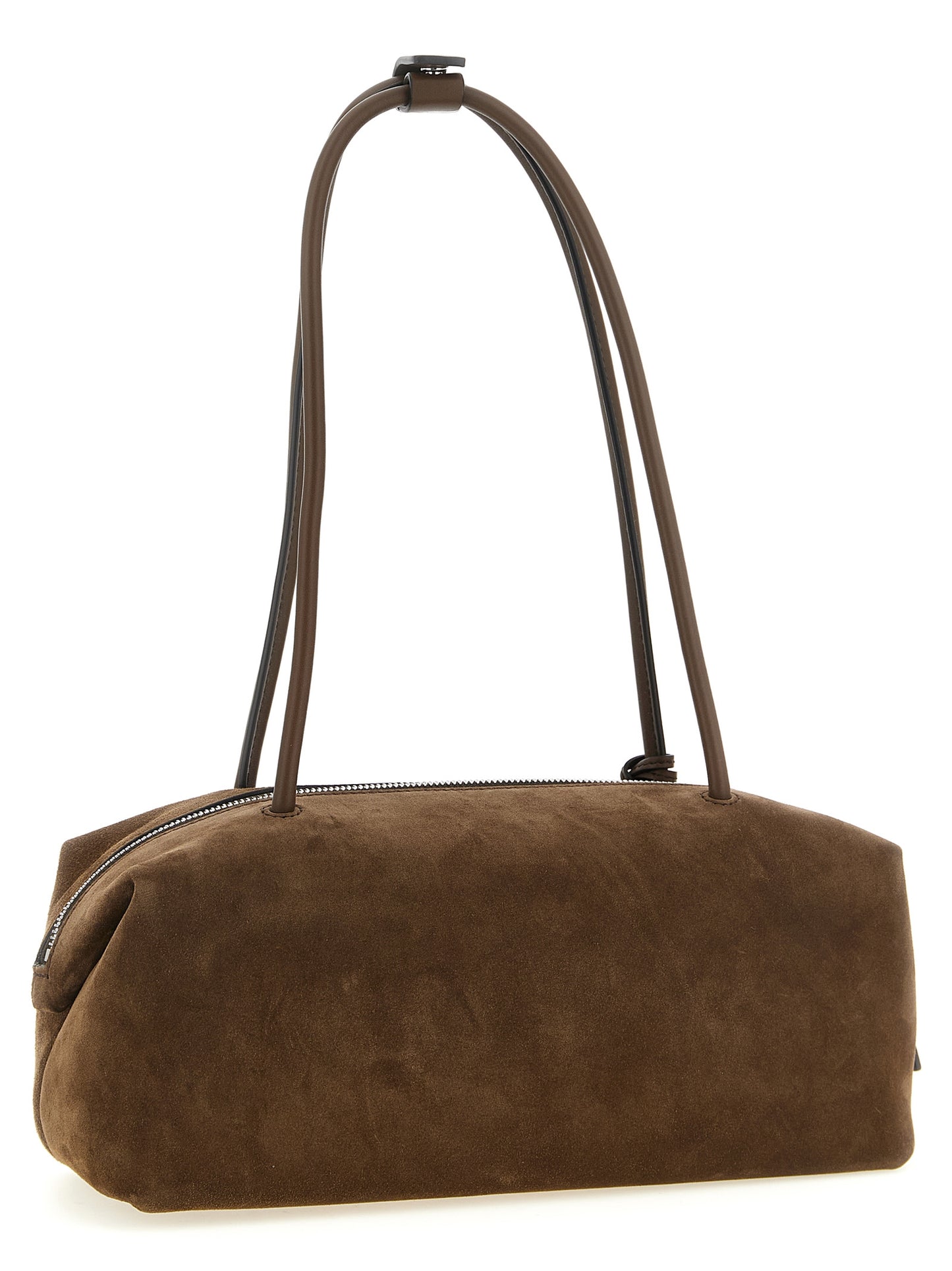 Brown Calfskin Shoulder Bag