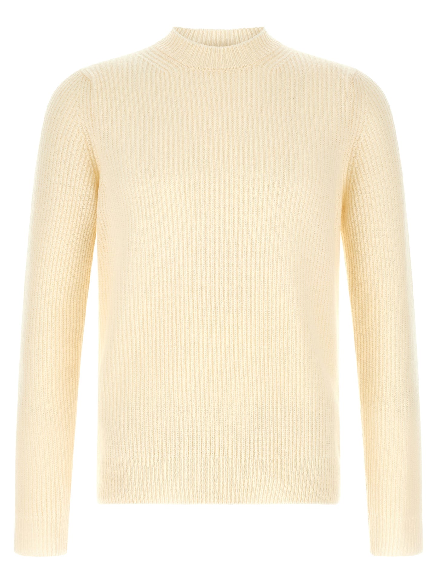 White Virgin Wool Cardigan
