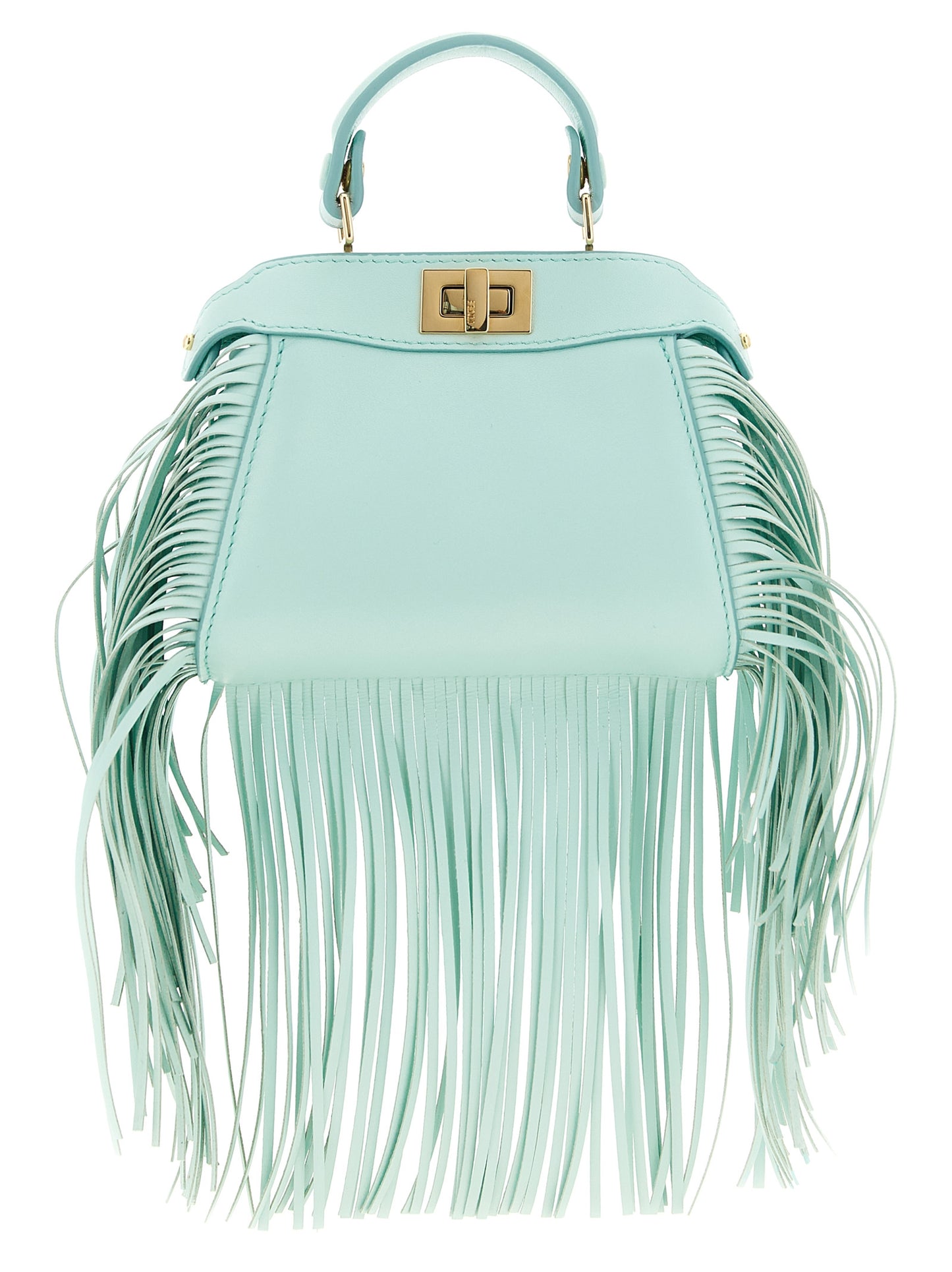 Bicolor Lamb Leather Handbag