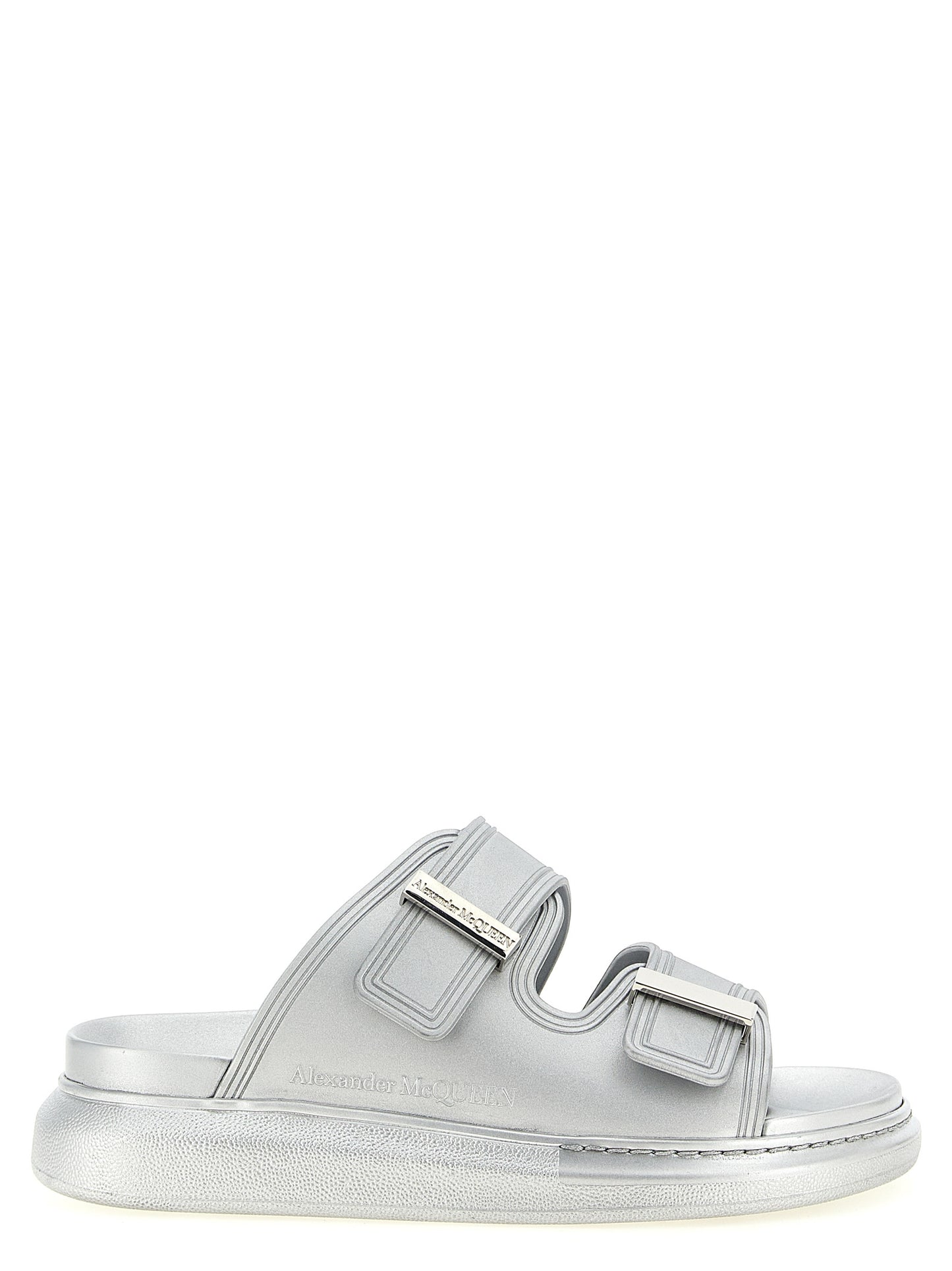 Silver Rubber Slides