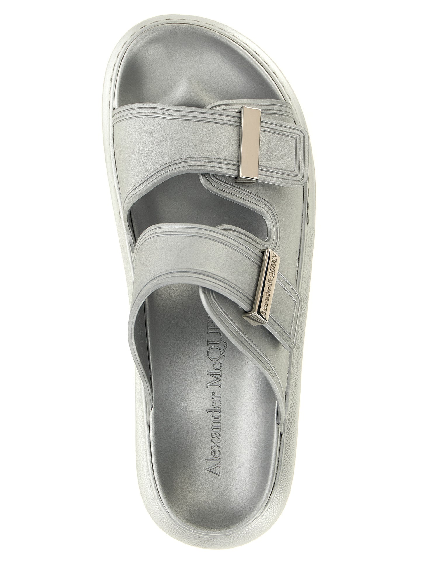 Silver Rubber Slides