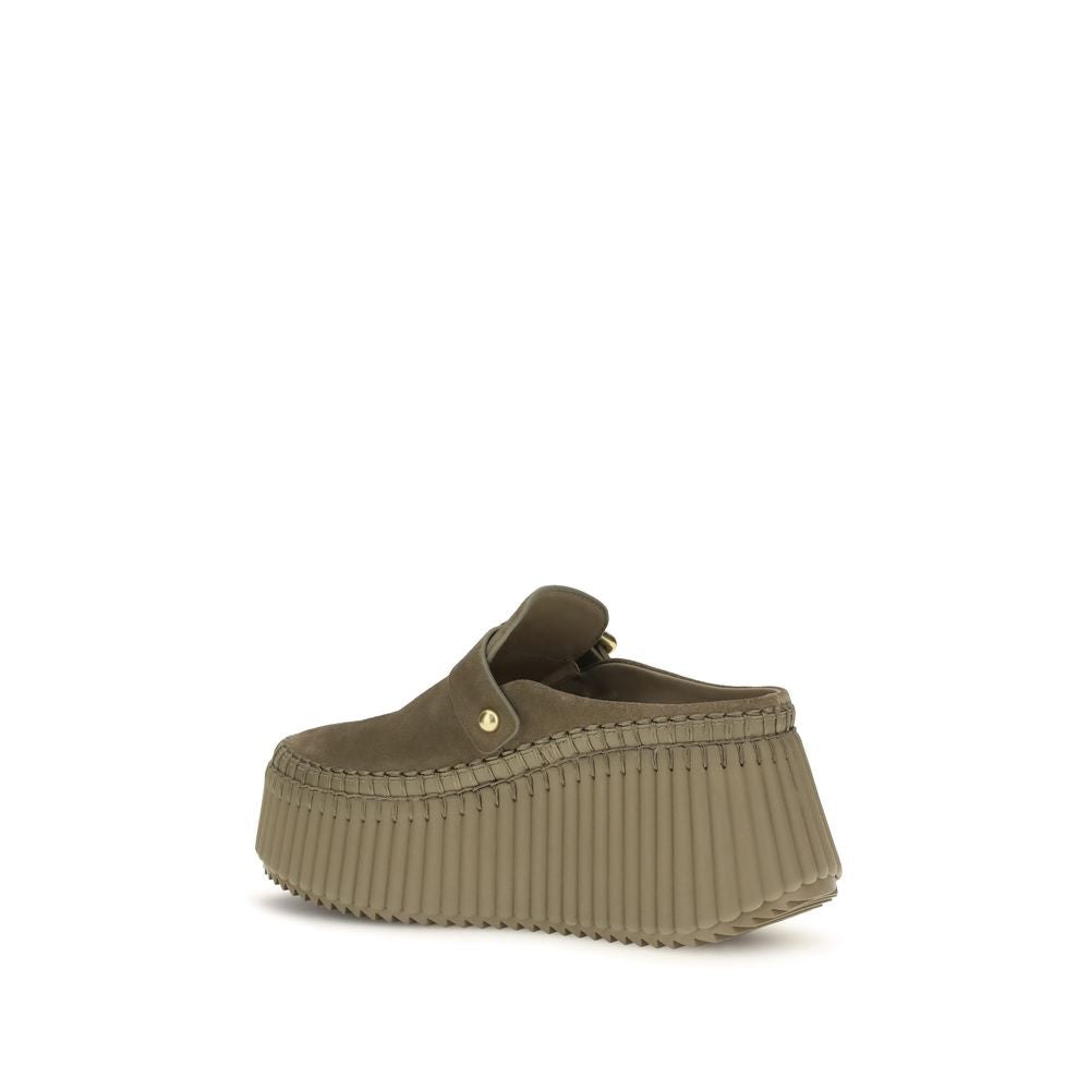 Bicolor Calf Leather Bos Taurus Mules