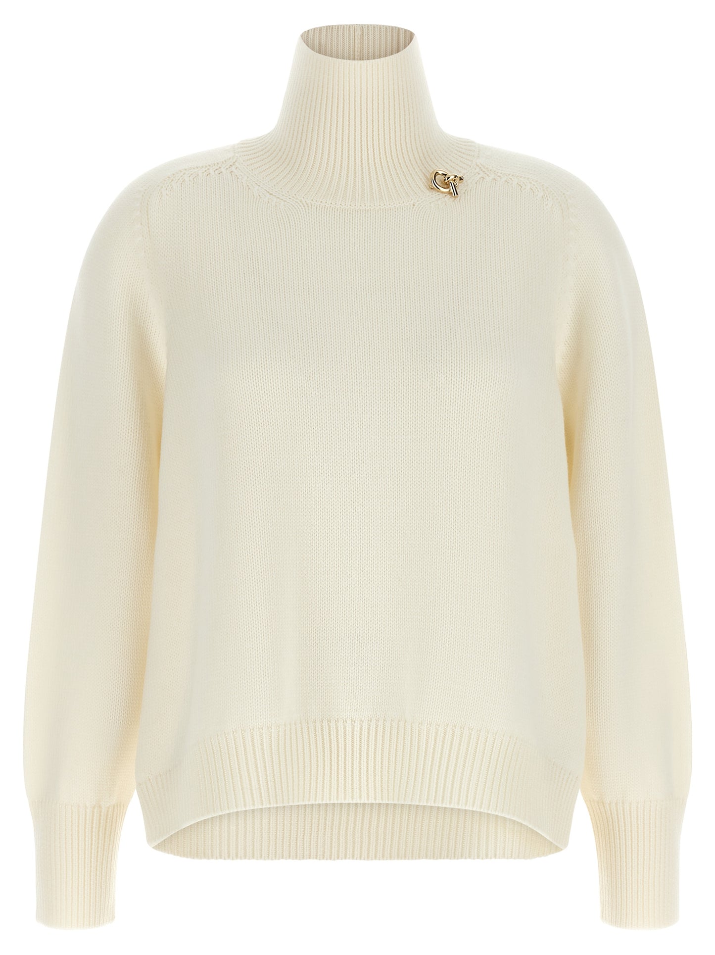 White Virgin Wool Cardigan