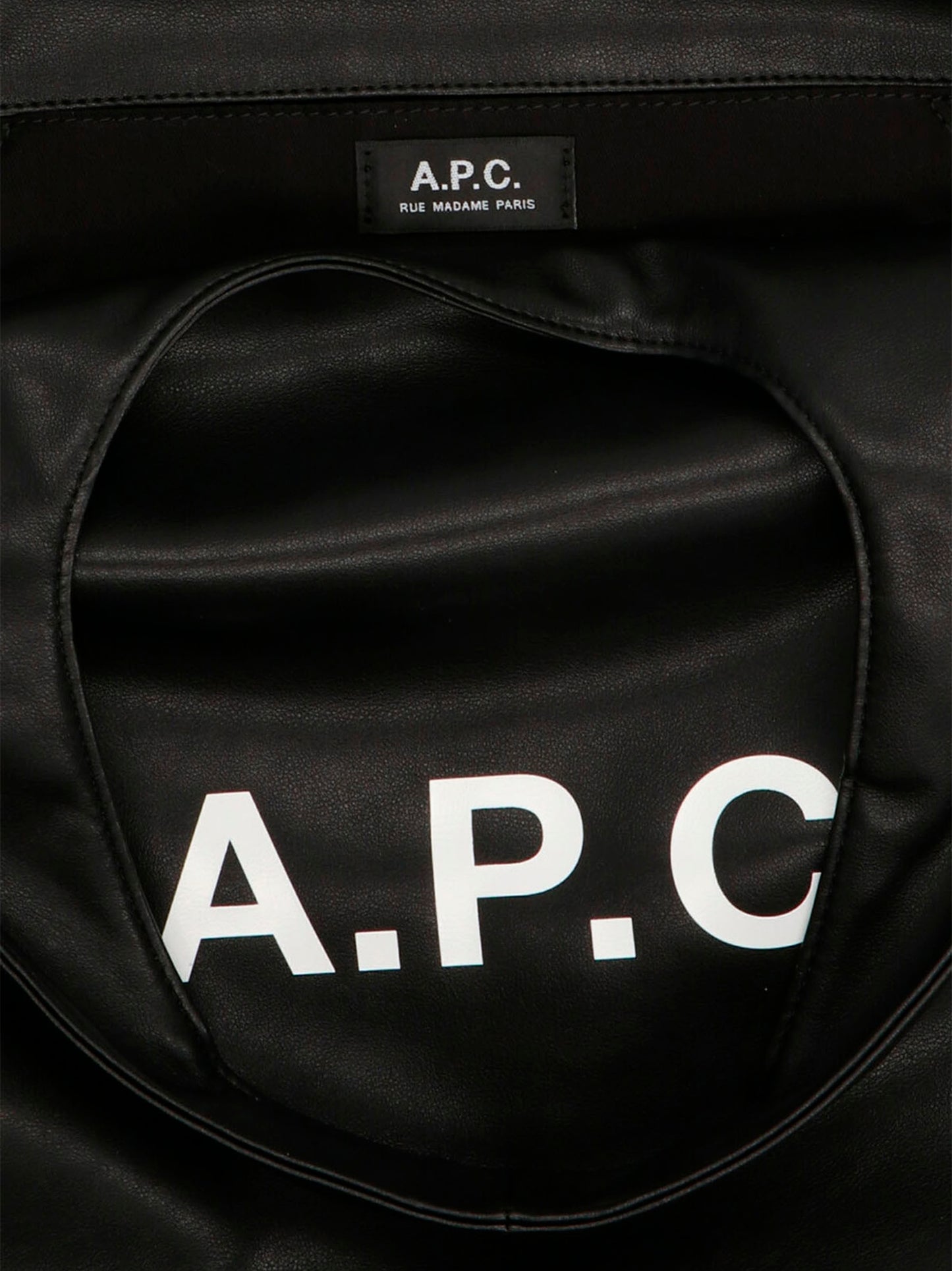 Black Polyethylene Tote Bag