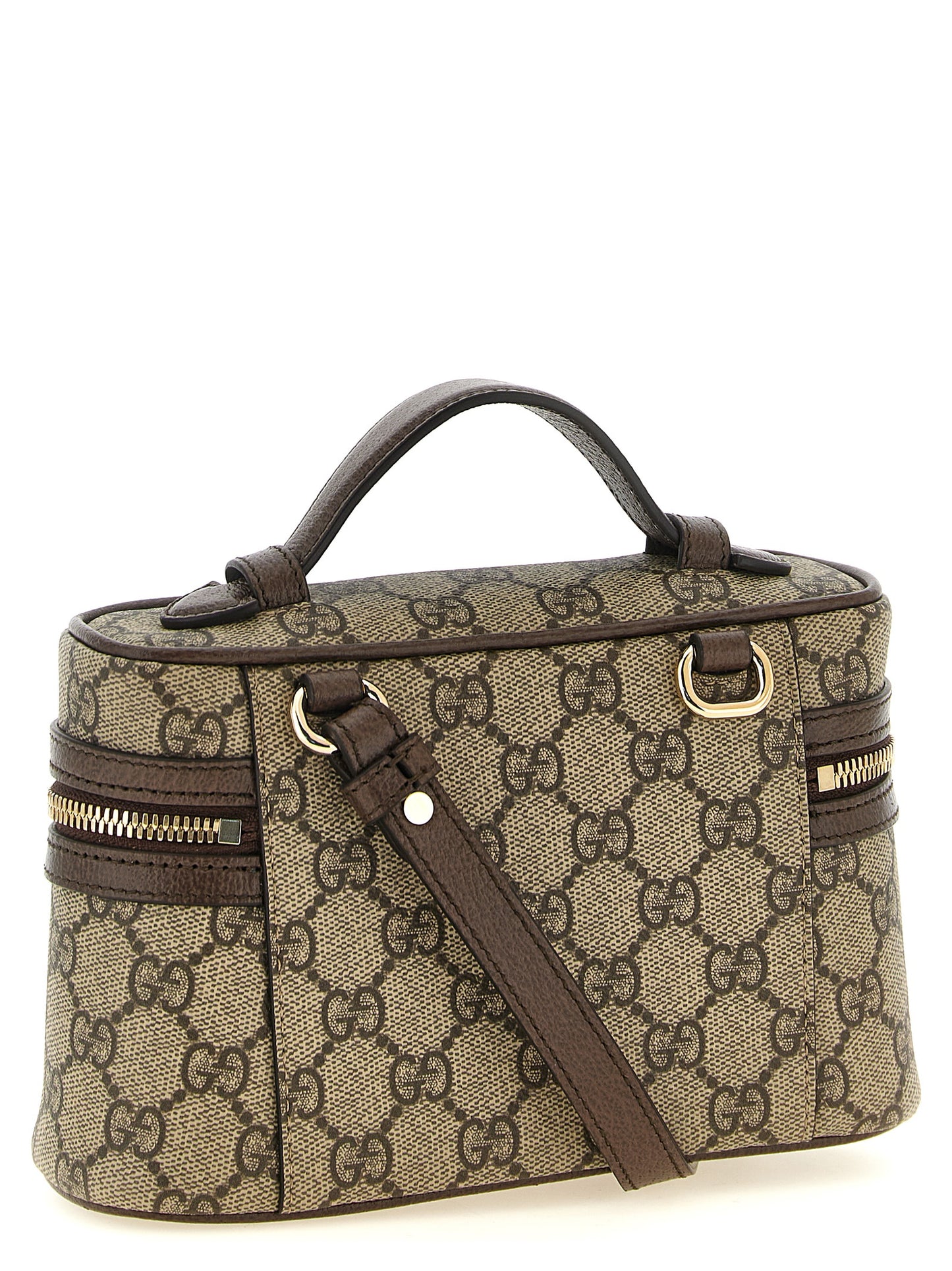 Beige Polyethylene Shoulder Bag