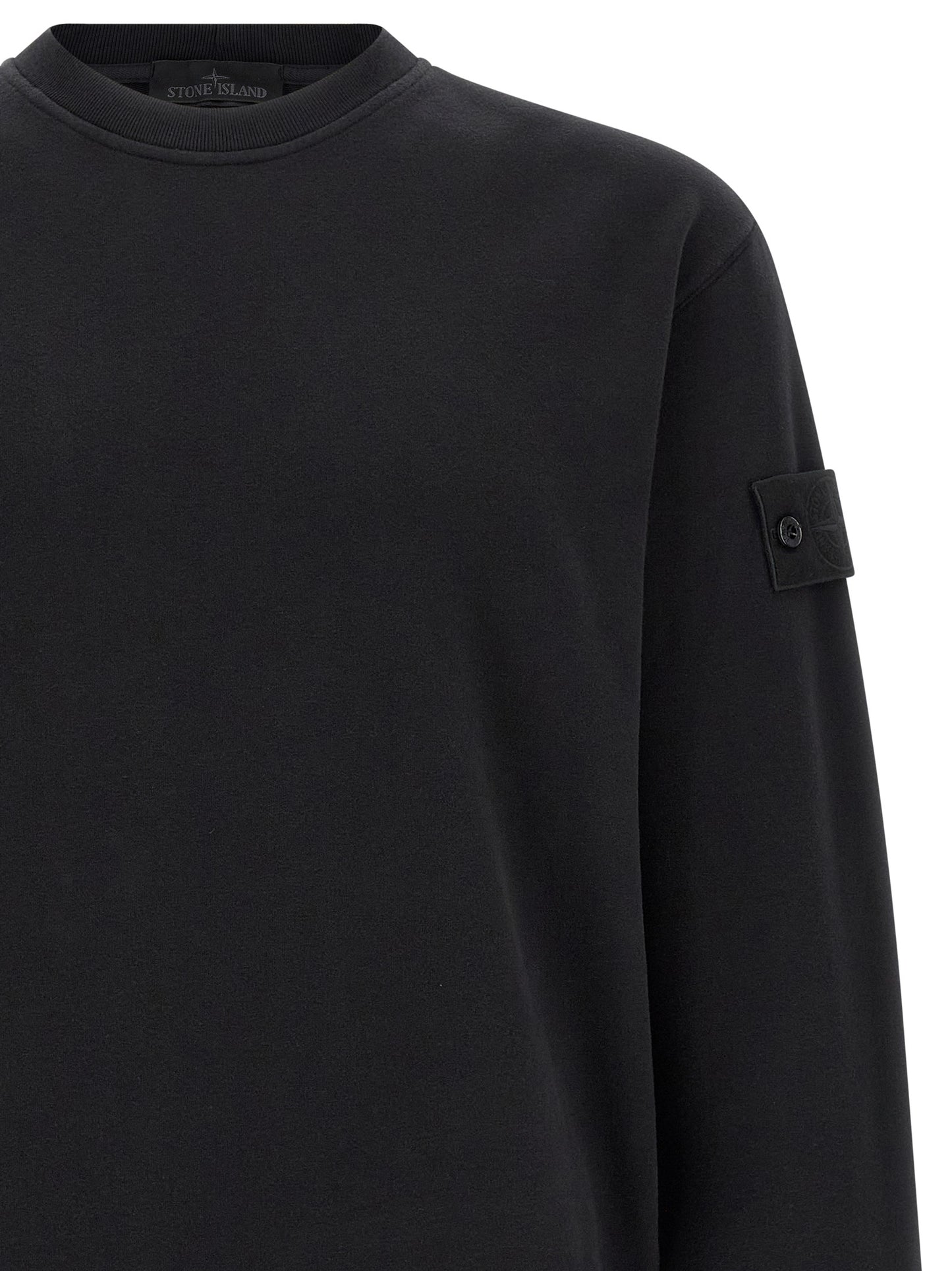 Black Cotton Sweatshirt
