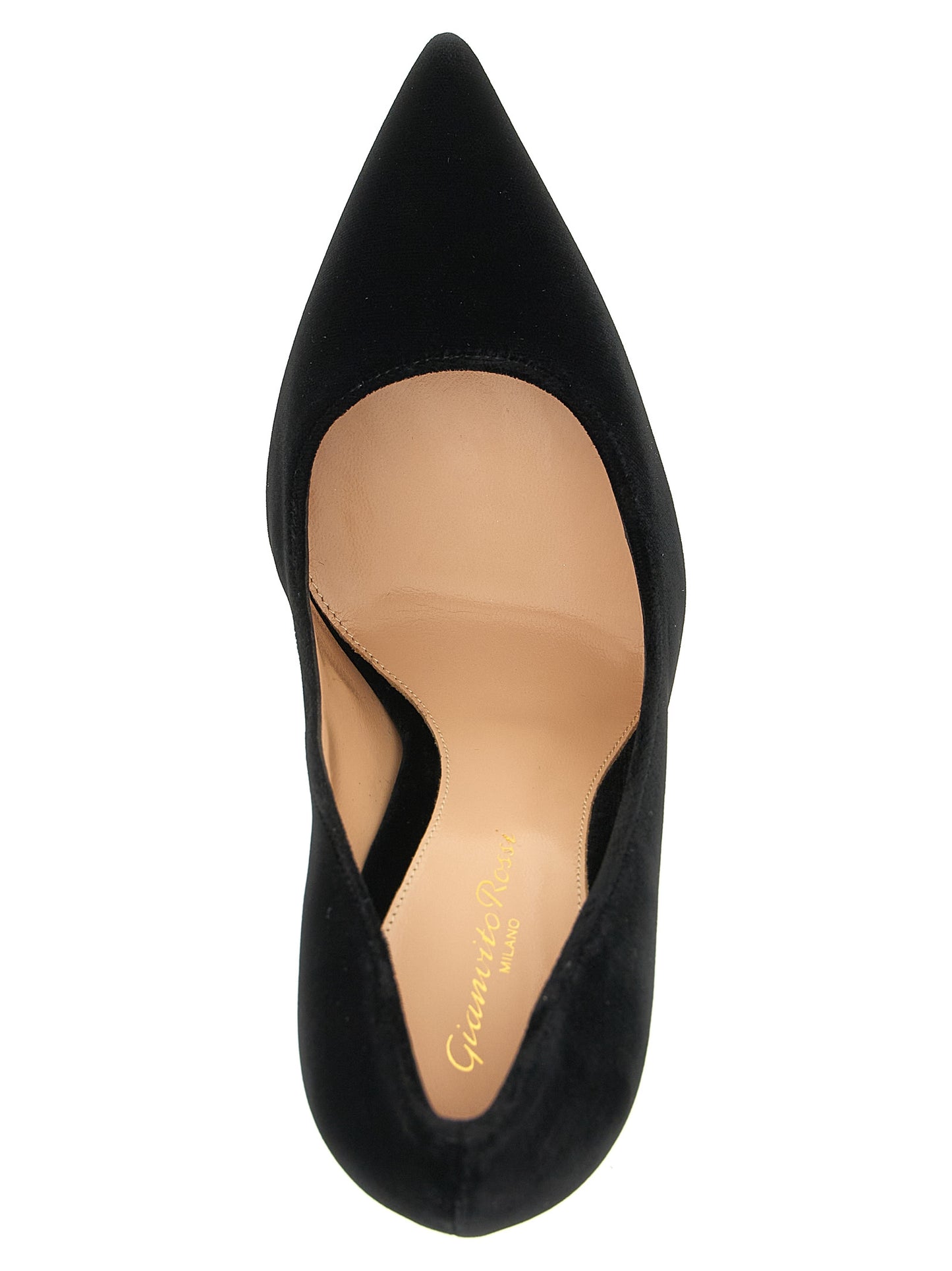Black Textile High Heel Pumps