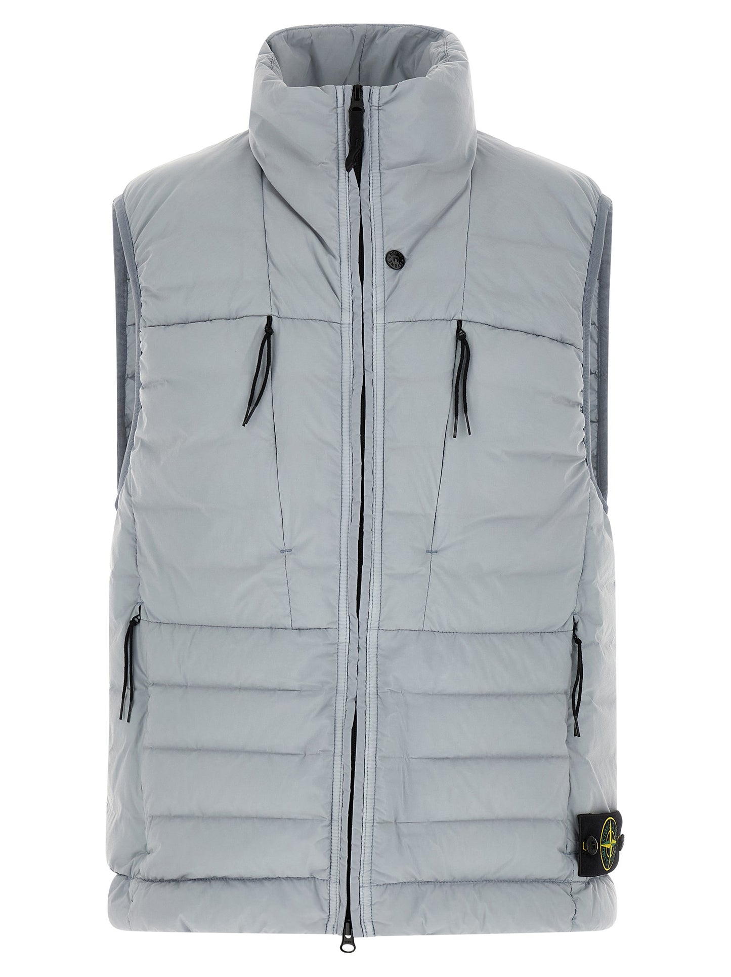 Gray Polyamide Sleeveless Jacket