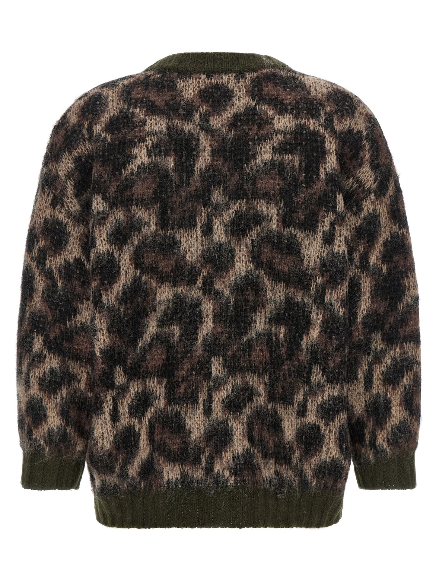 Brown Nylon Cardigan