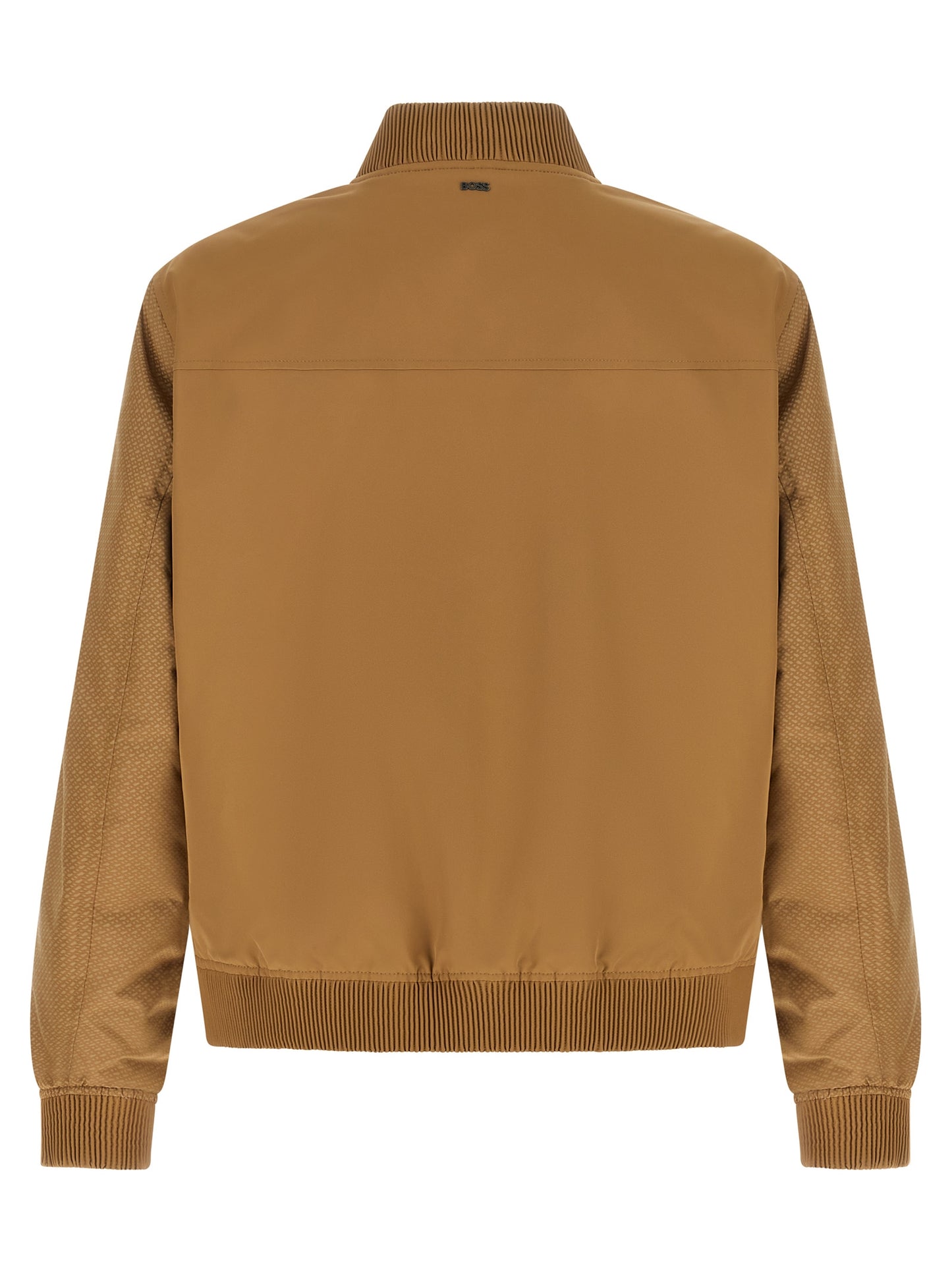Beige Polyester Bomber