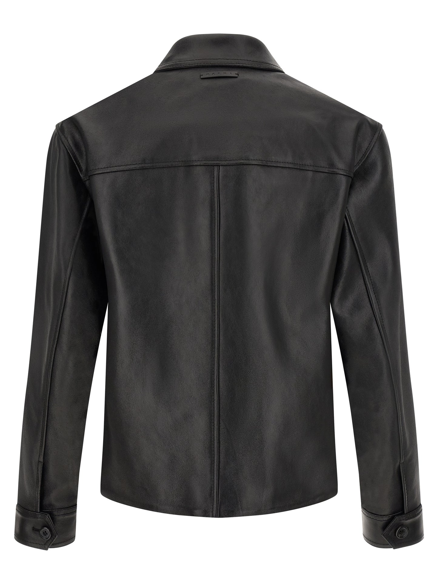 Multicolor Calfskin Leather Jacket
