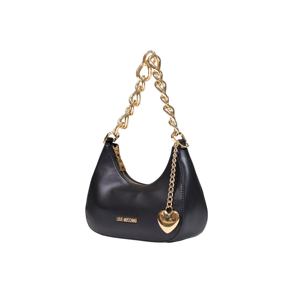 Black Polyester Handbag
