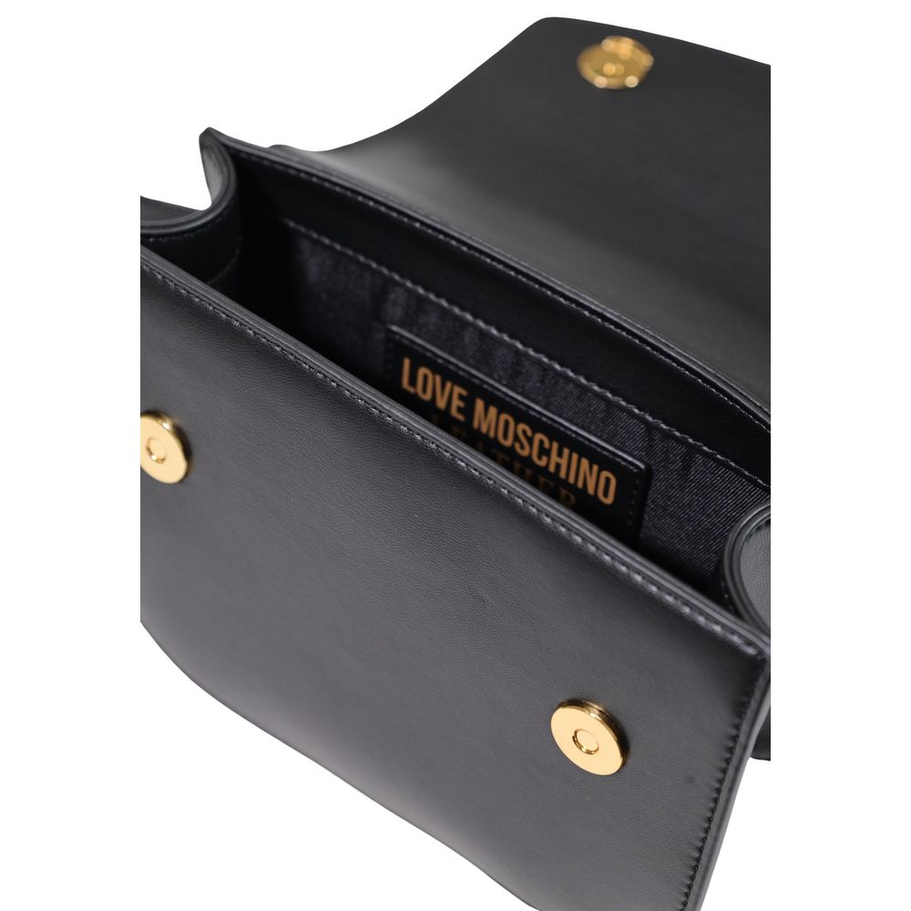 Black Polyester Handbag