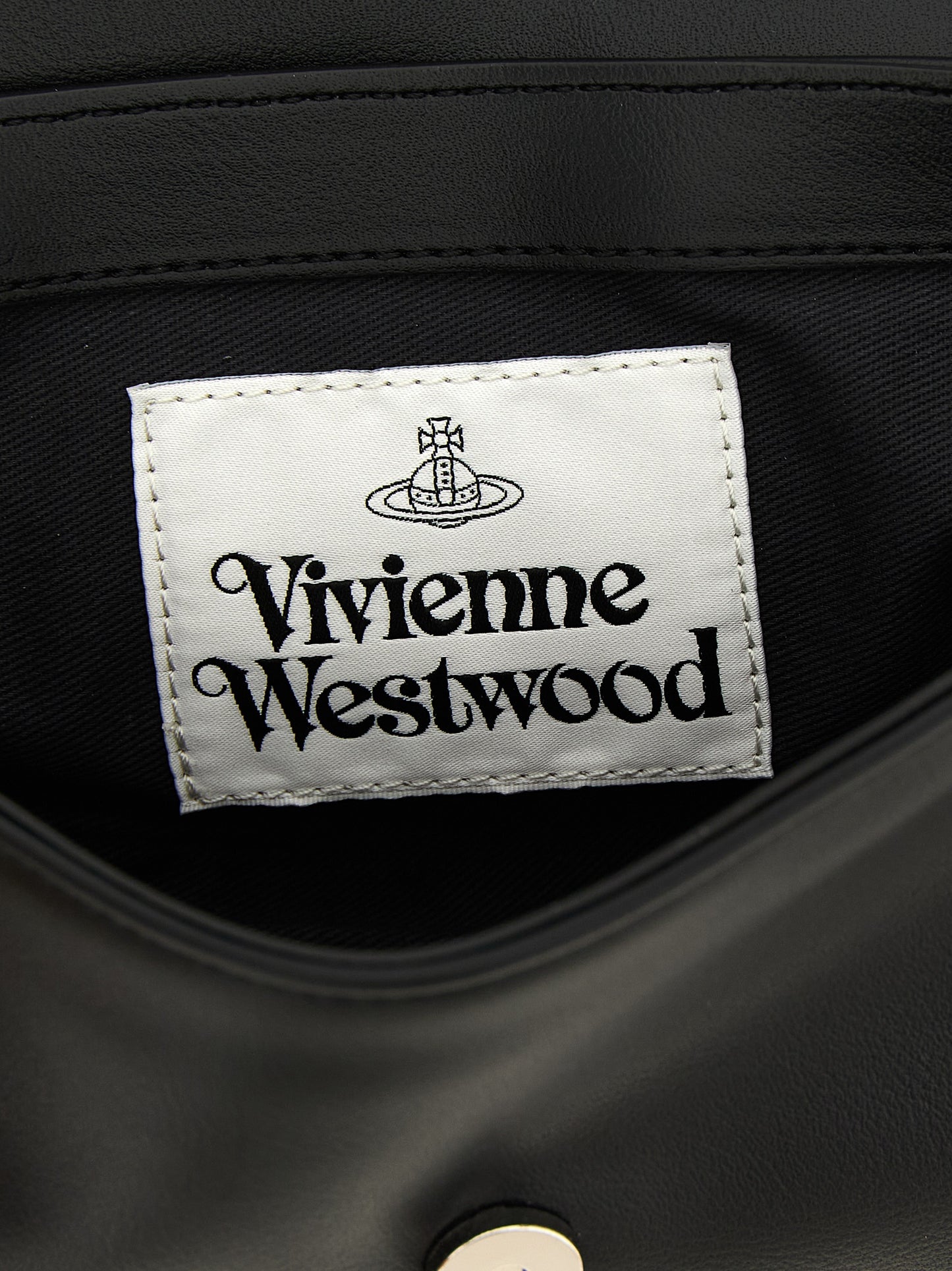 Black Polyester Crossbody Bag