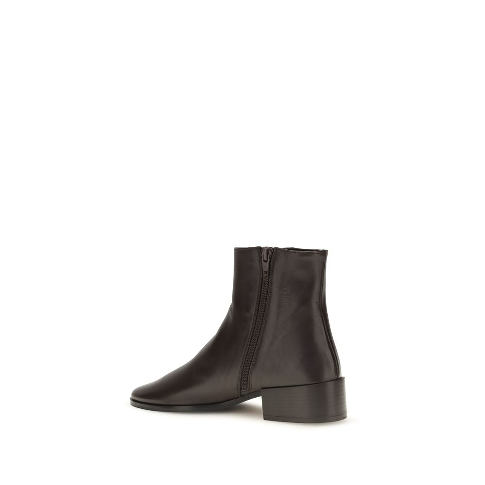 Brown Calf Leather Bos Taurus Ankle Boots