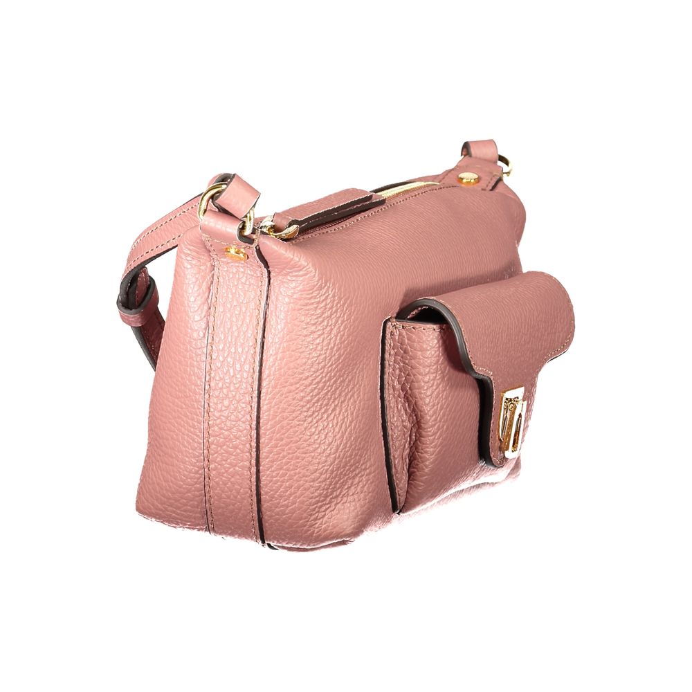 Pink Leather Handbag