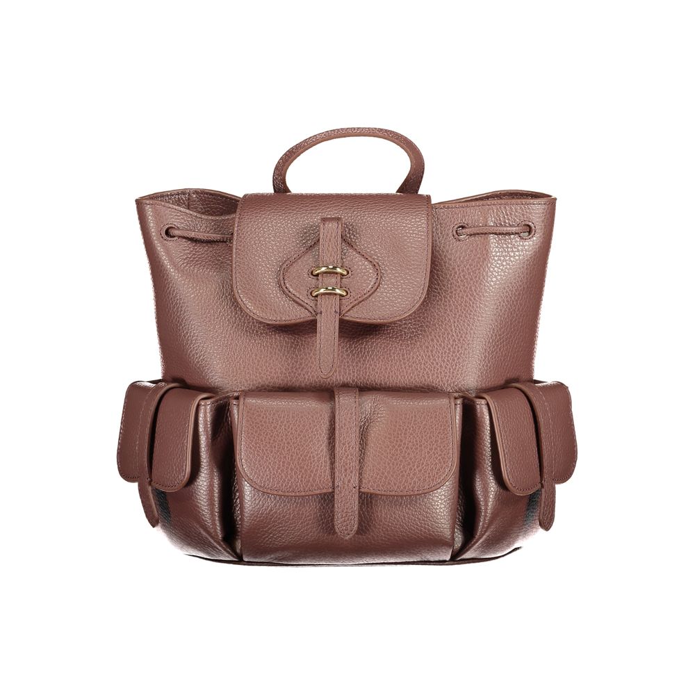 Brown Leather Women's Backpack