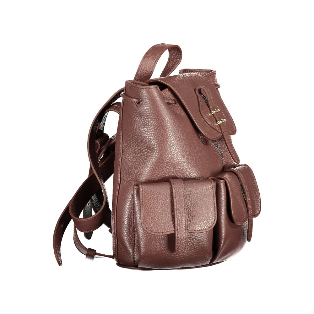 Brown Leather Women's Backpack