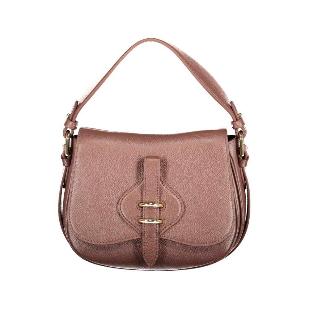 Brown Leather Women's Bag with Adjustable Strap