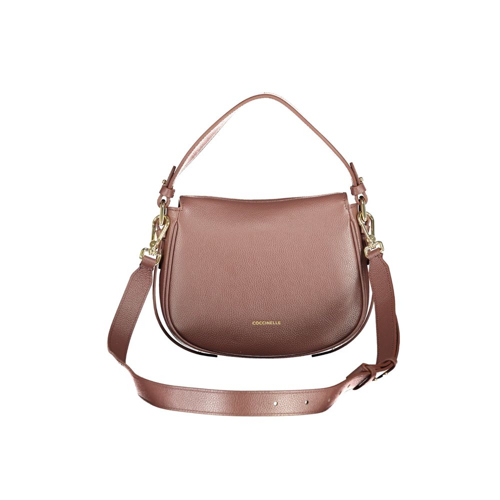 Brown Leather Women's Bag with Adjustable Strap