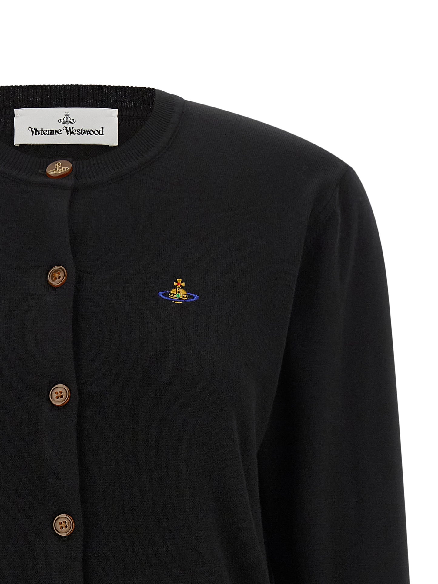 Black Cotton Cardigan