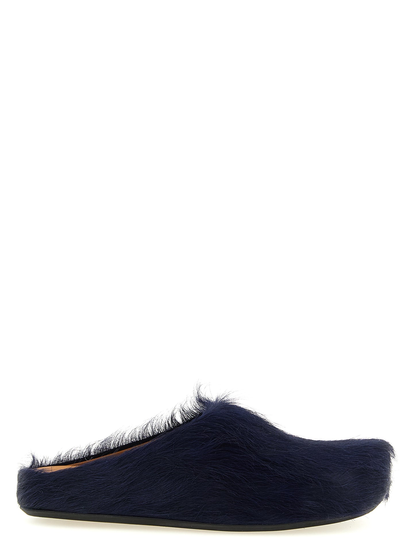 Blue Calfskin Mules