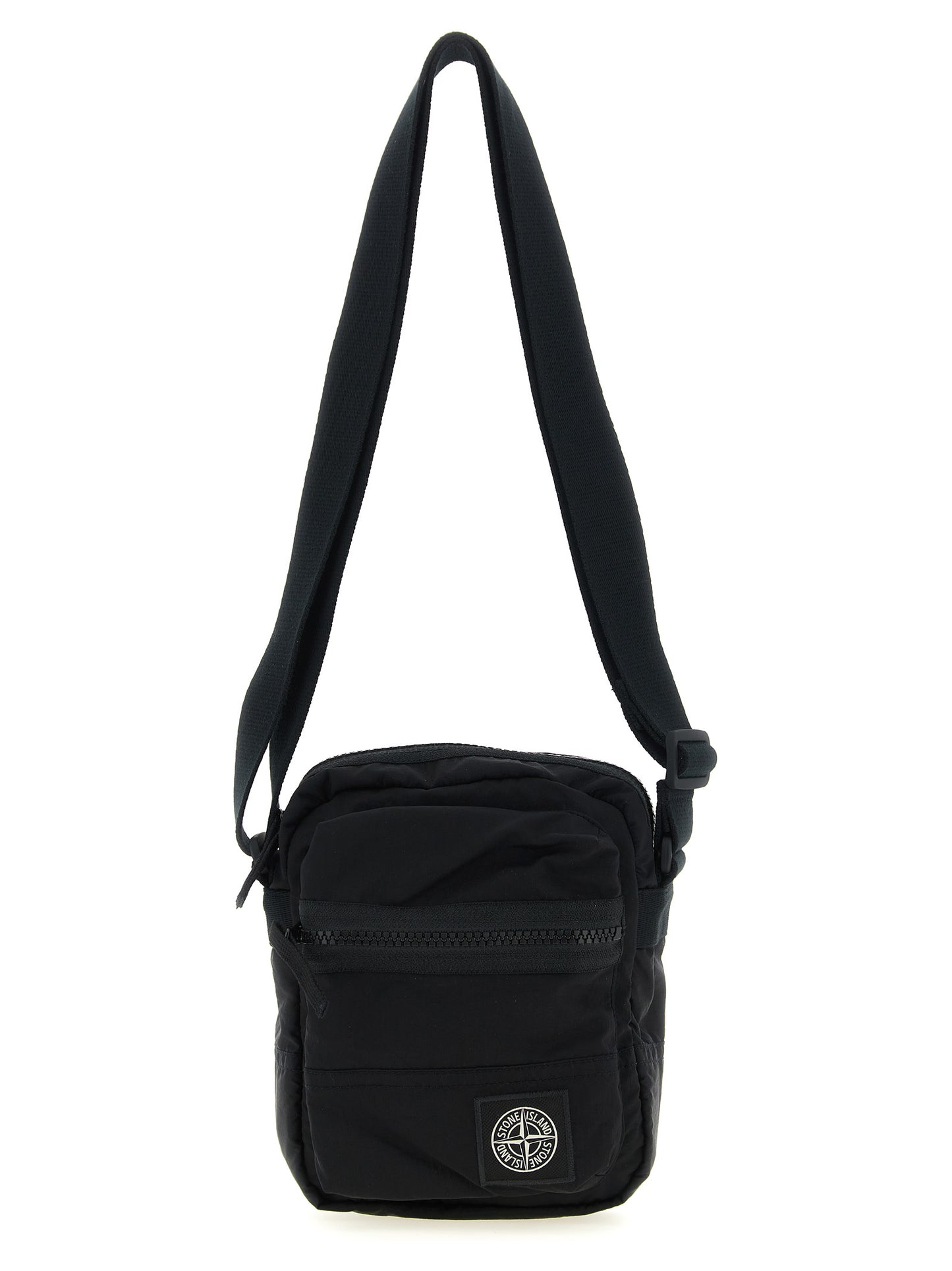 Black Polyamide Crossbody Bag