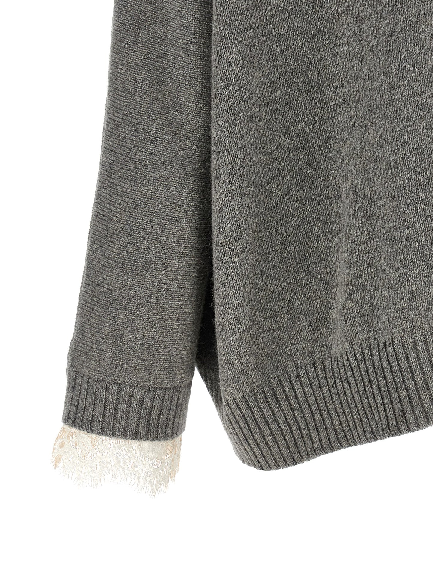 Gray Cashmere Cardigan