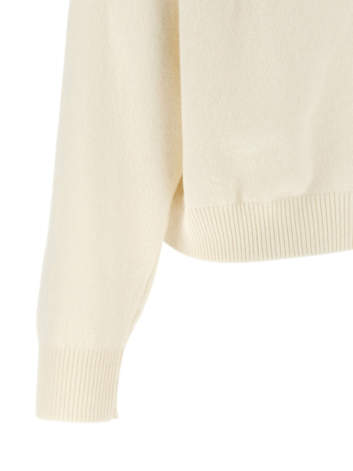 White Virgin Wool Cardigan