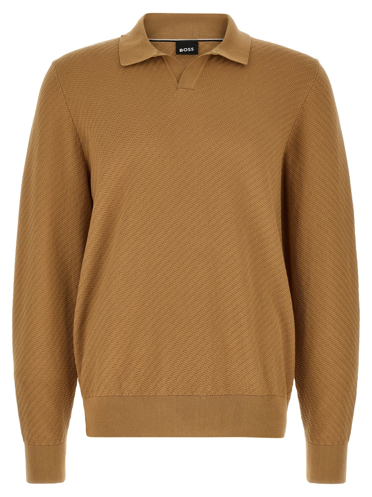 Brown Cotton Polo Shirt